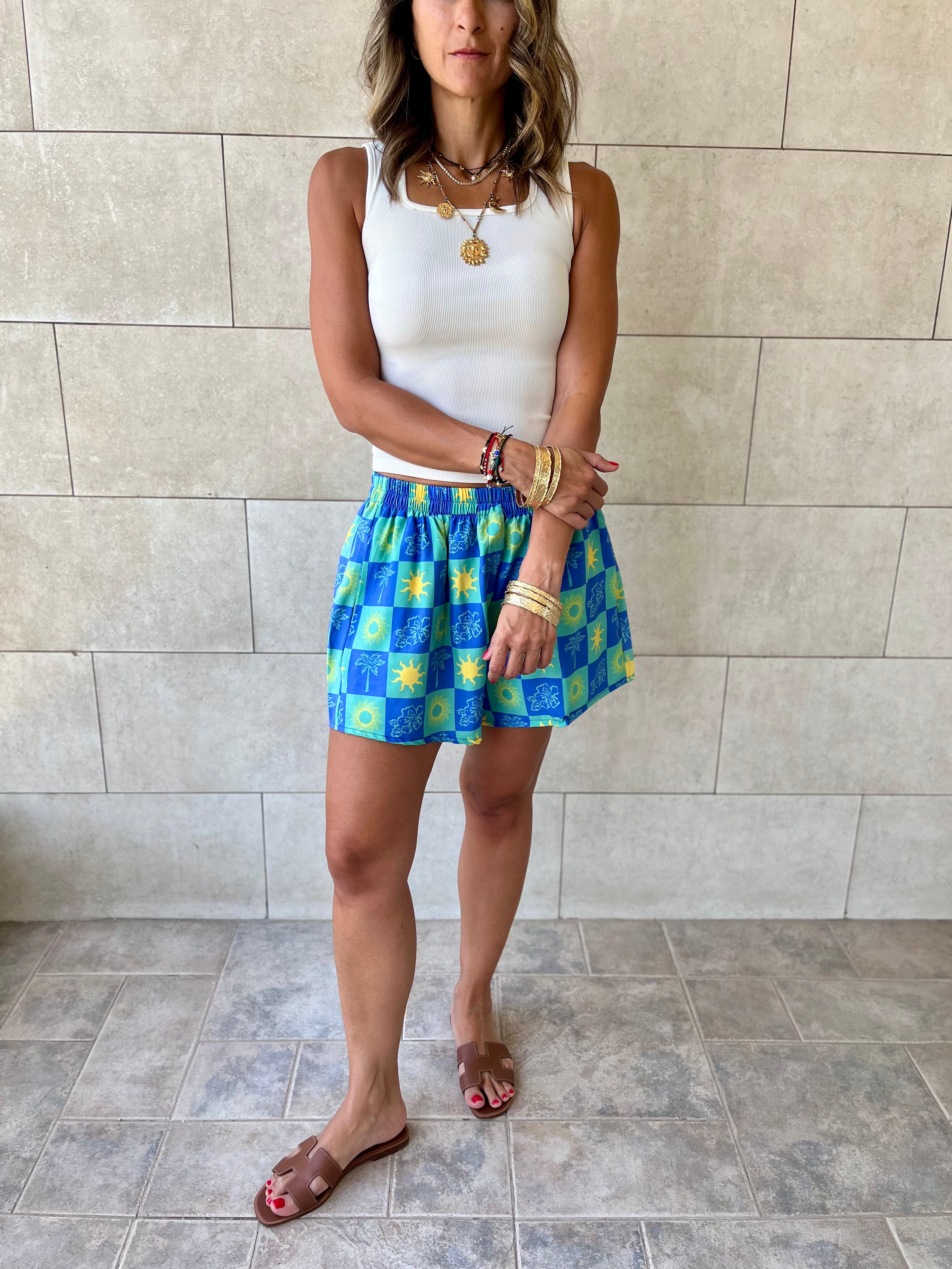 Midnight Printed Shorts