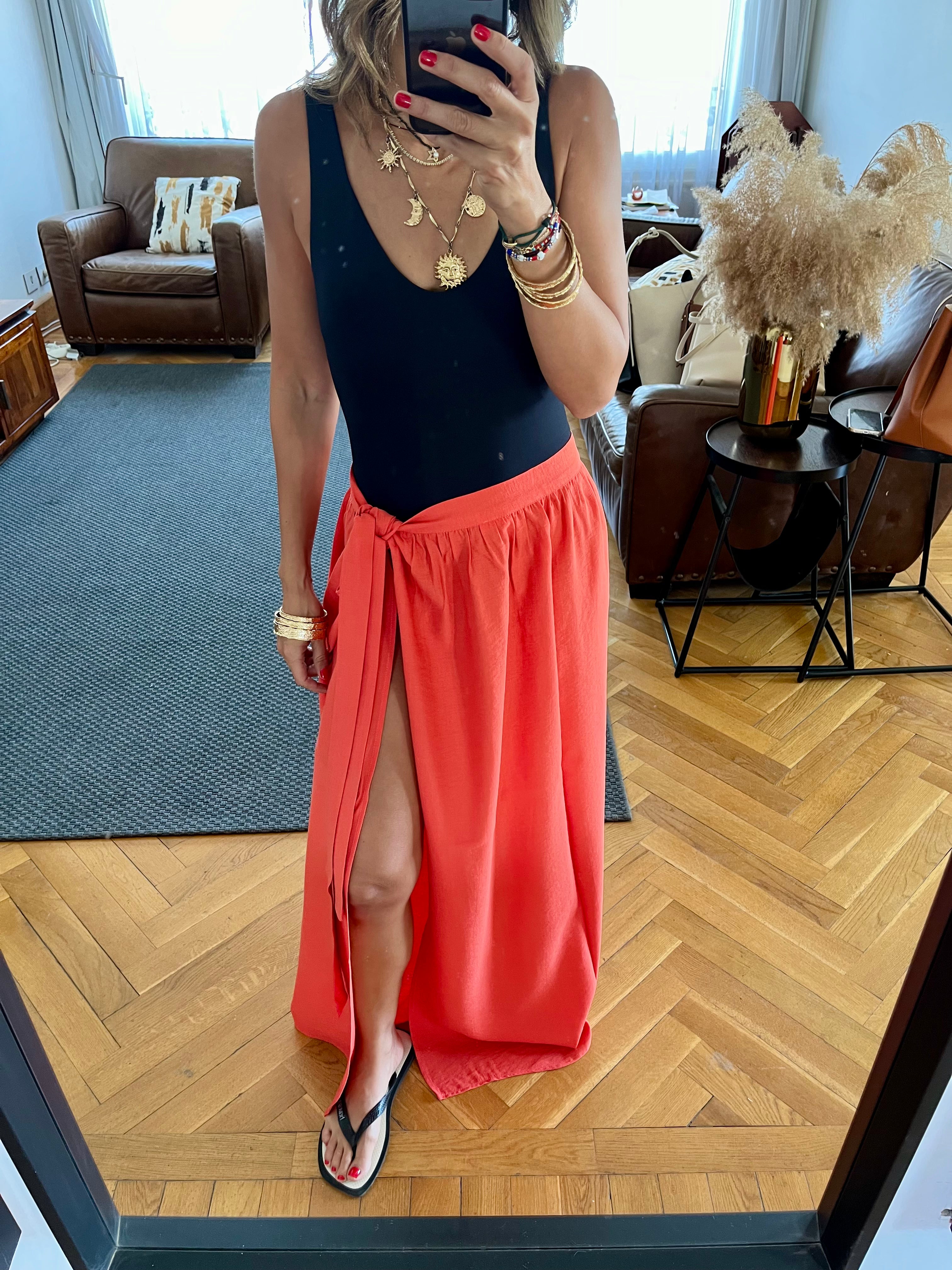 Watermelon Beach Life Beach Wrap Skirt