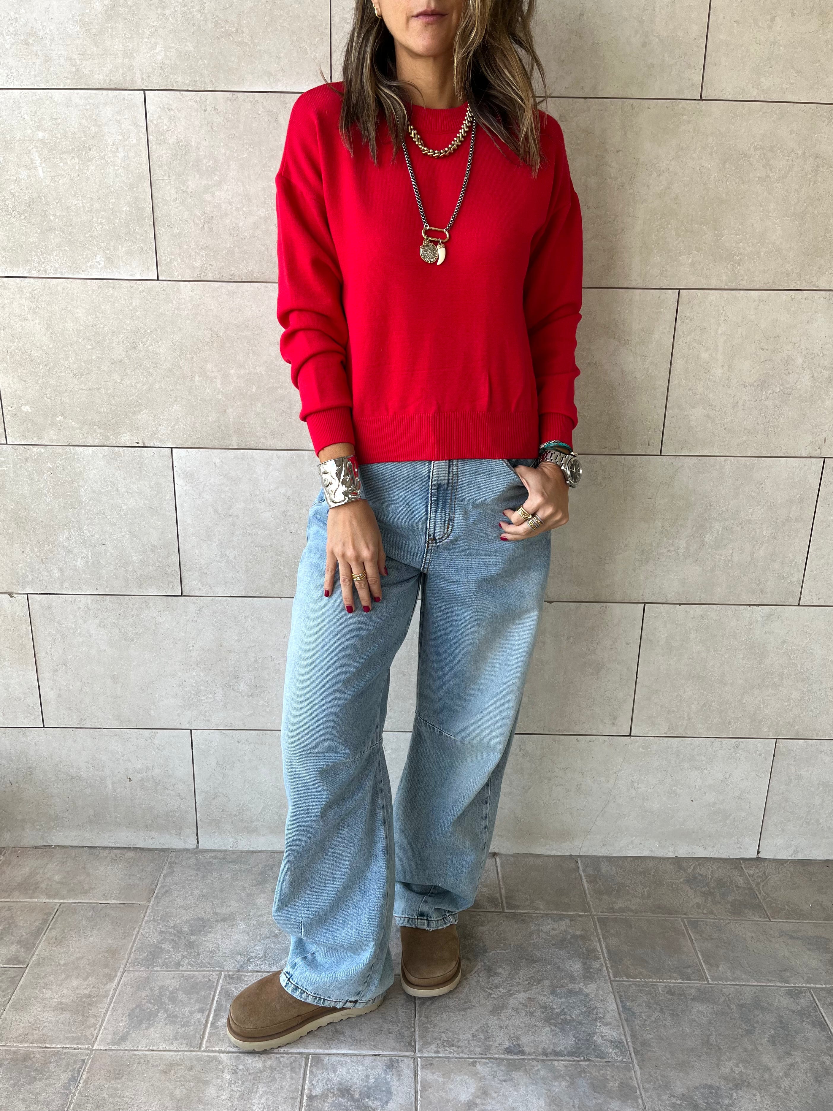 Red Signature Basic Pullover