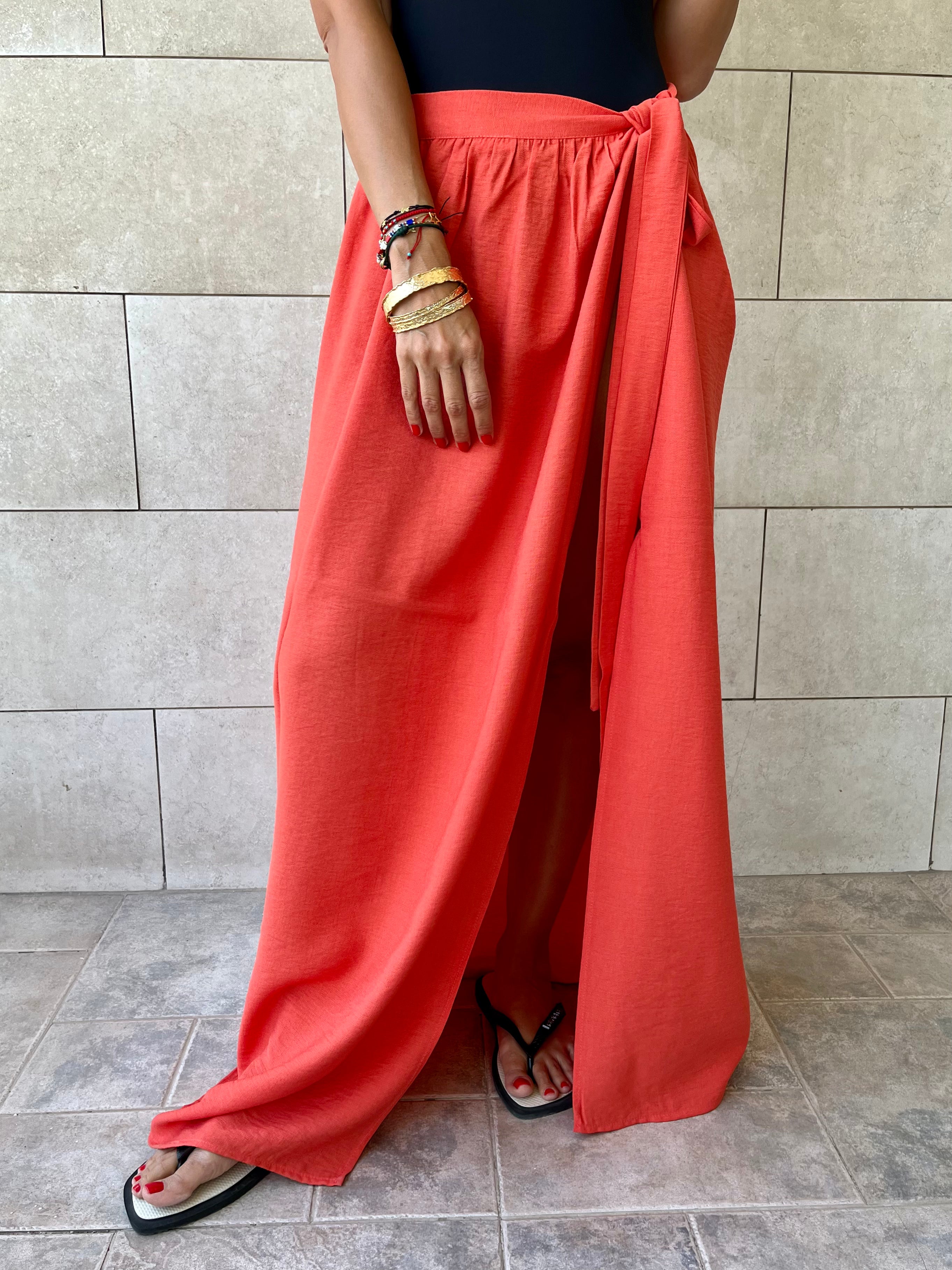 Watermelon Beach Life Beach Wrap Skirt