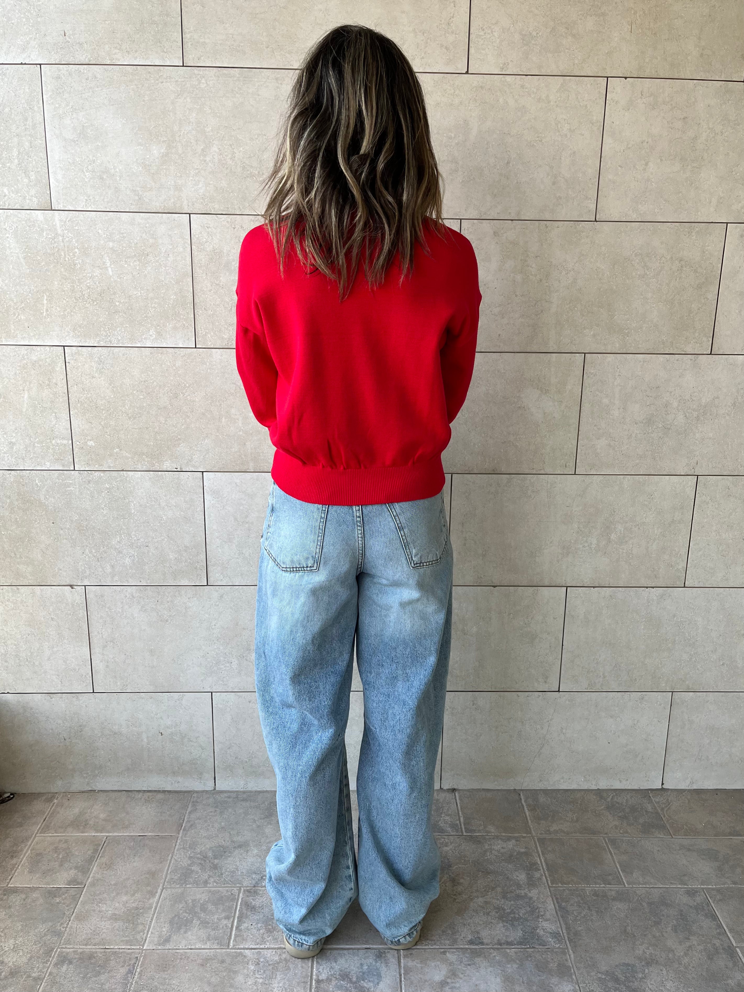 Red Signature Basic Pullover