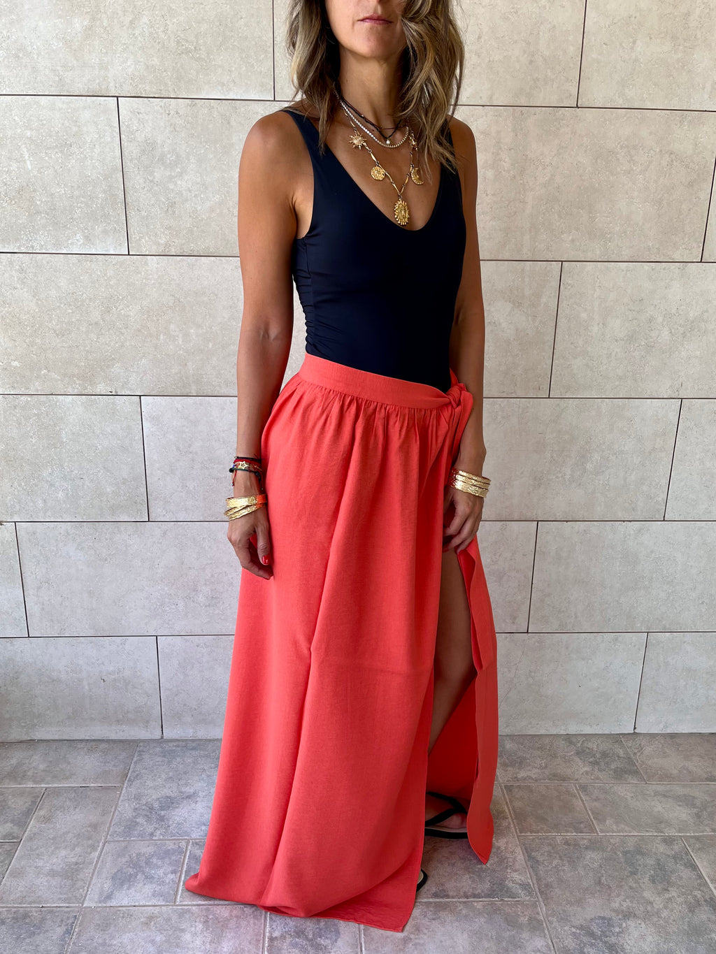 Watermelon Beach Life Beach Wrap Skirt