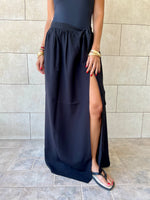 Black Beach Life Beach Wrap Skirt
