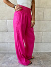 Fuchsia Elastic Boho pants