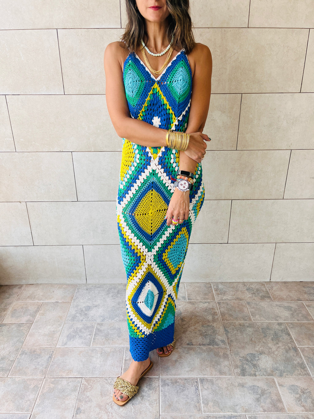 Blue For The Love Of Love Handmade Dress