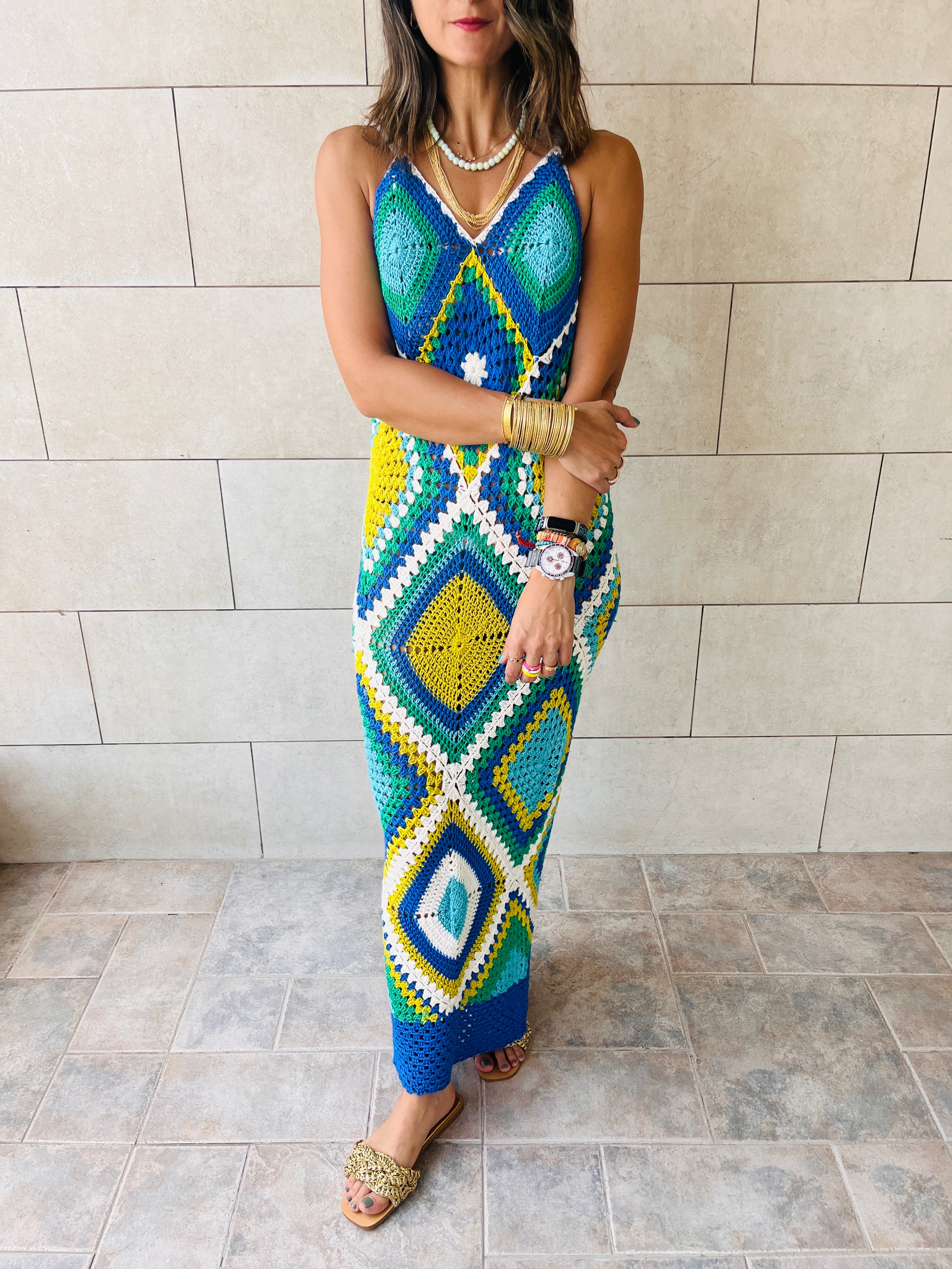 Blue For The Love Of Love Handmade Dress