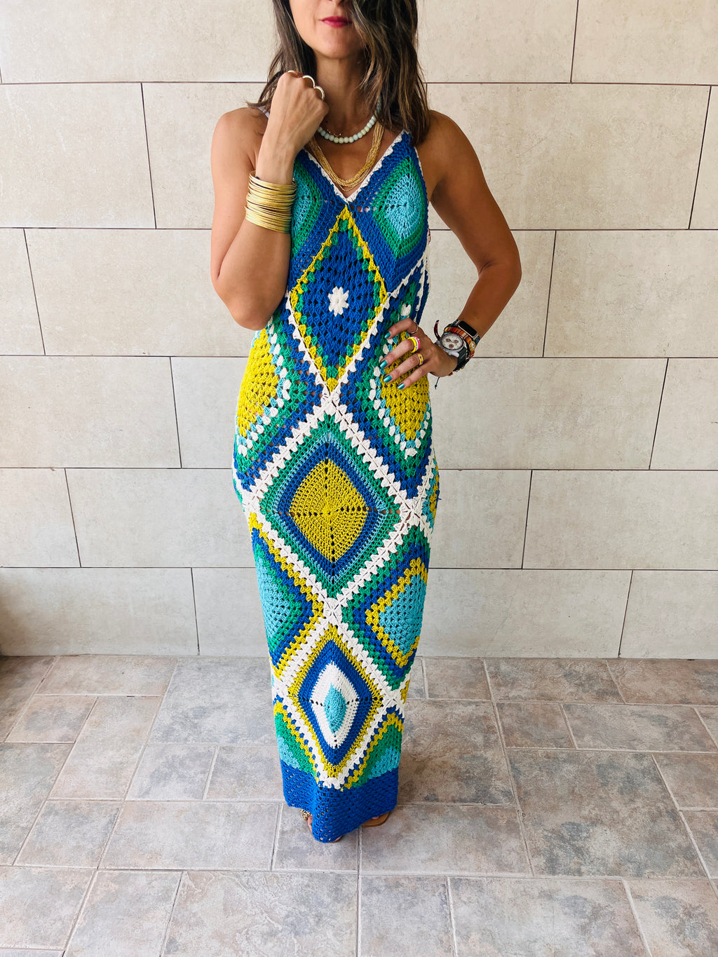 Blue For The Love Of Love Handmade Dress