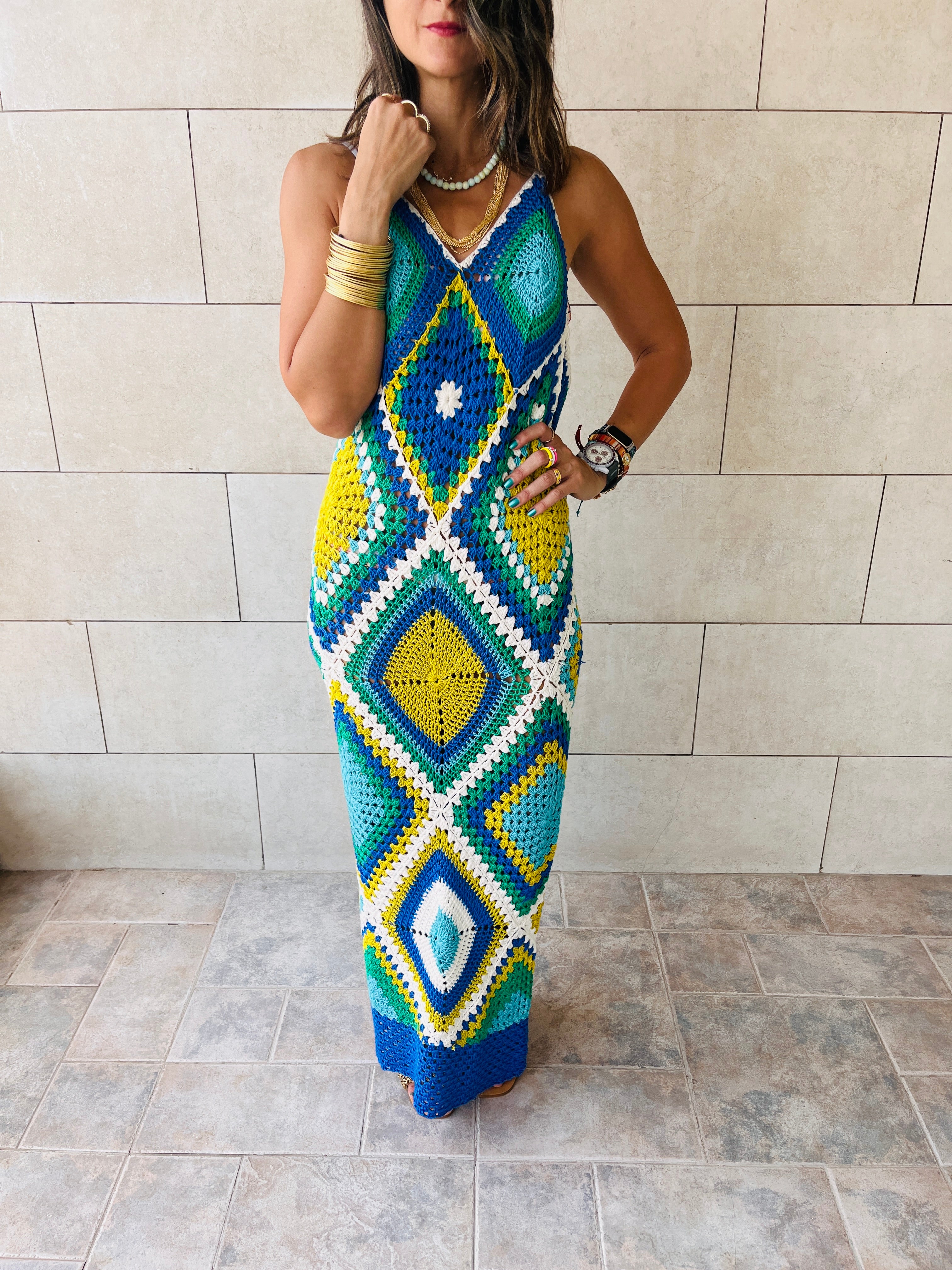 Blue For The Love Of Love Handmade Dress