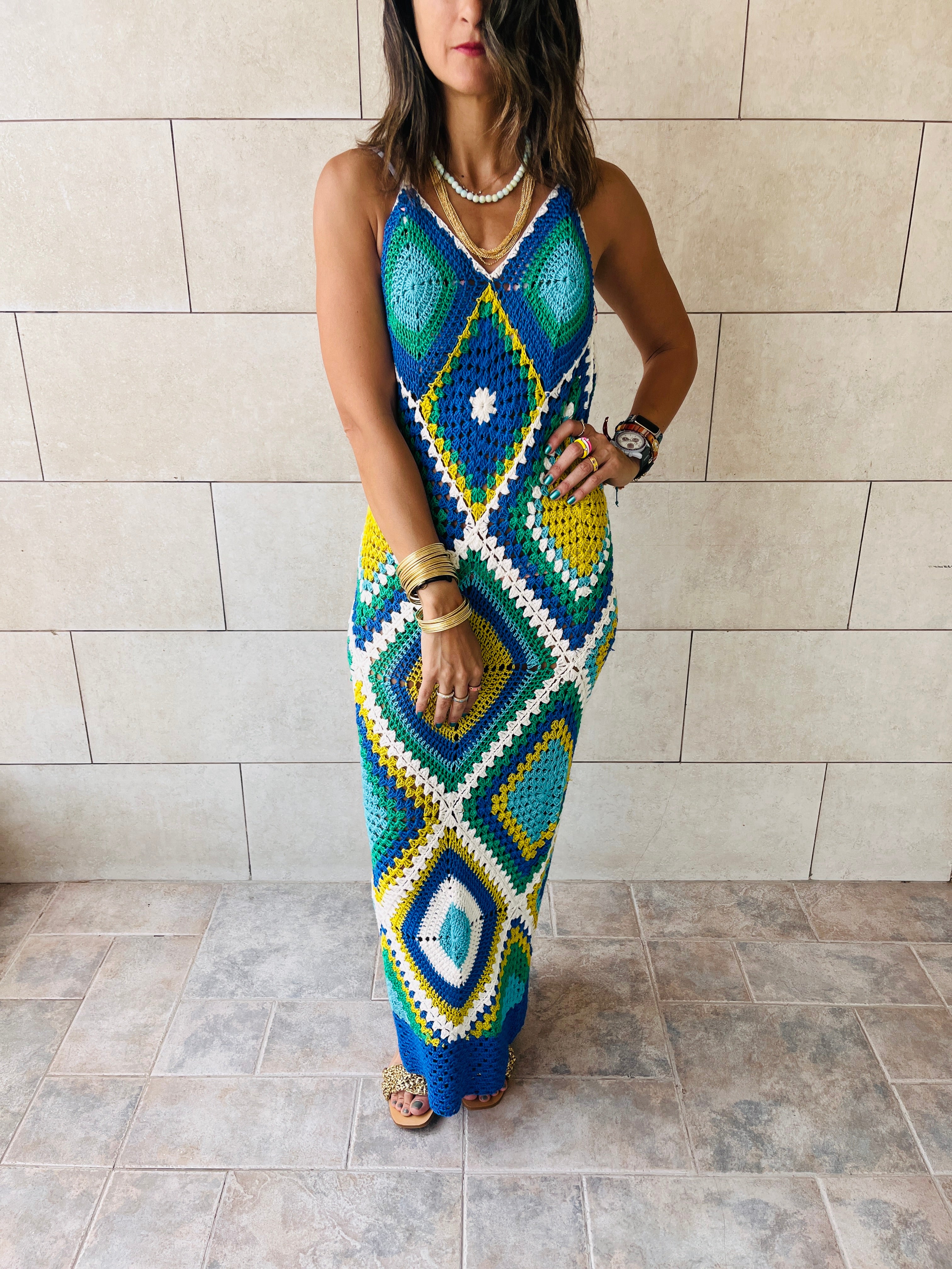 Blue For The Love Of Love Handmade Dress