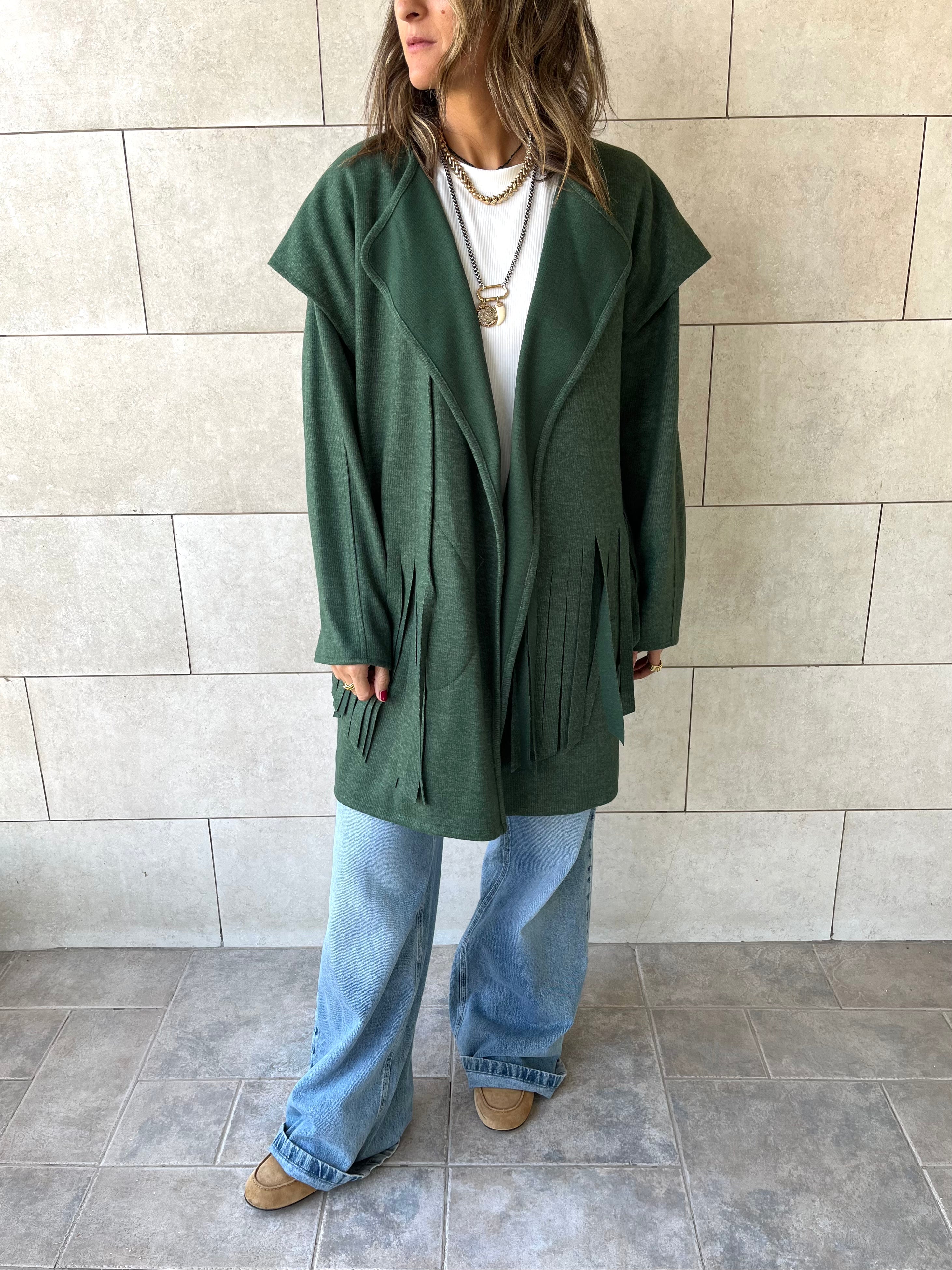 Green Fringe Jacket