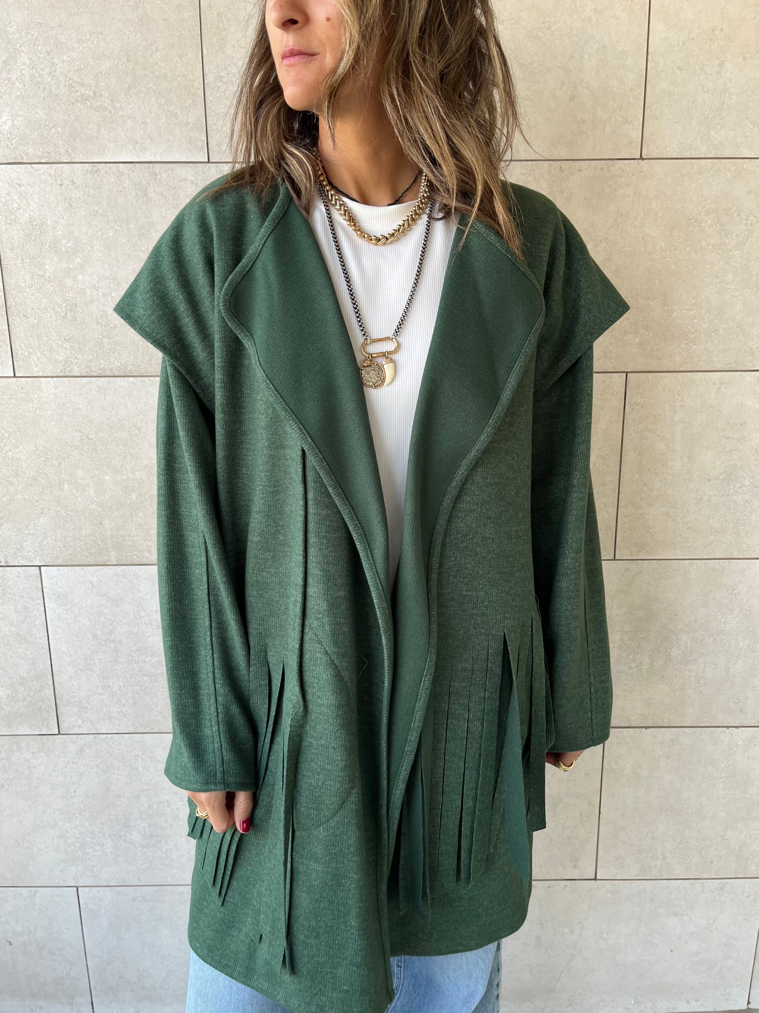 Green Fringe Jacket