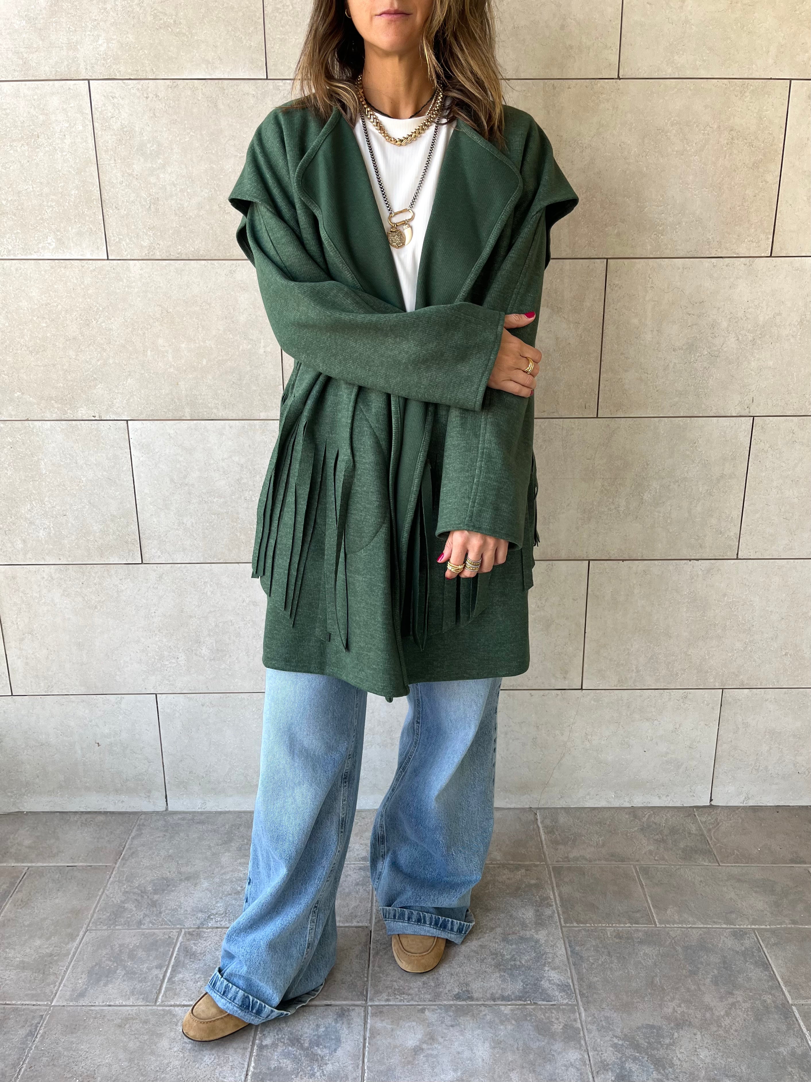 Green Fringe Jacket