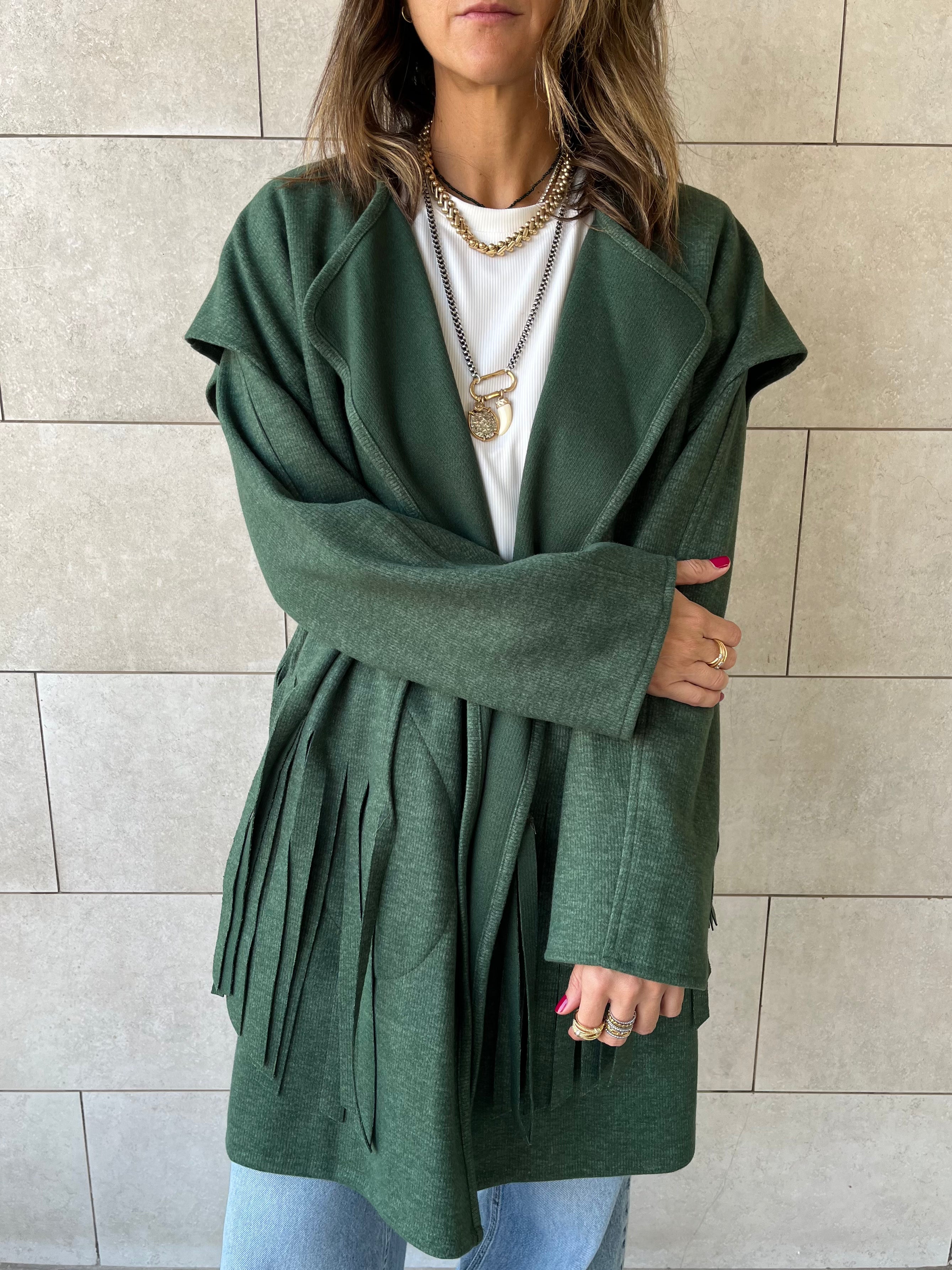 Green Fringe Jacket