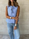 Blue Sunshine Bows Stripe Top