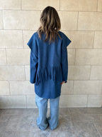 Blue Fringe Jacket