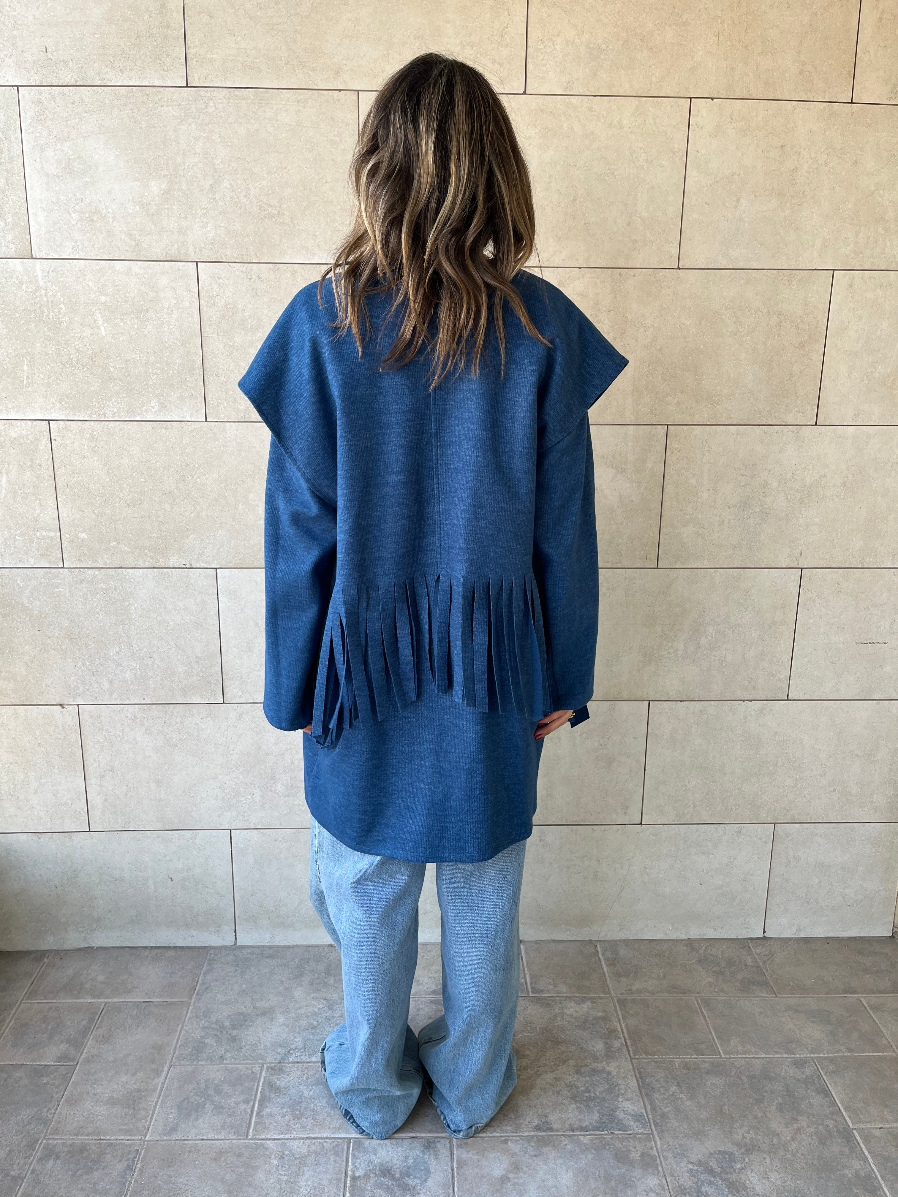 Blue Fringe Jacket