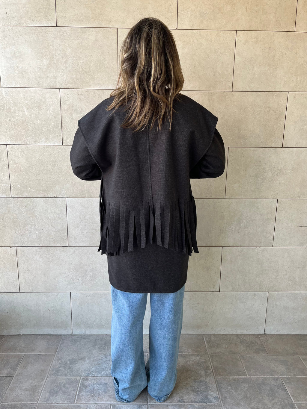 Black Fringe Jacket