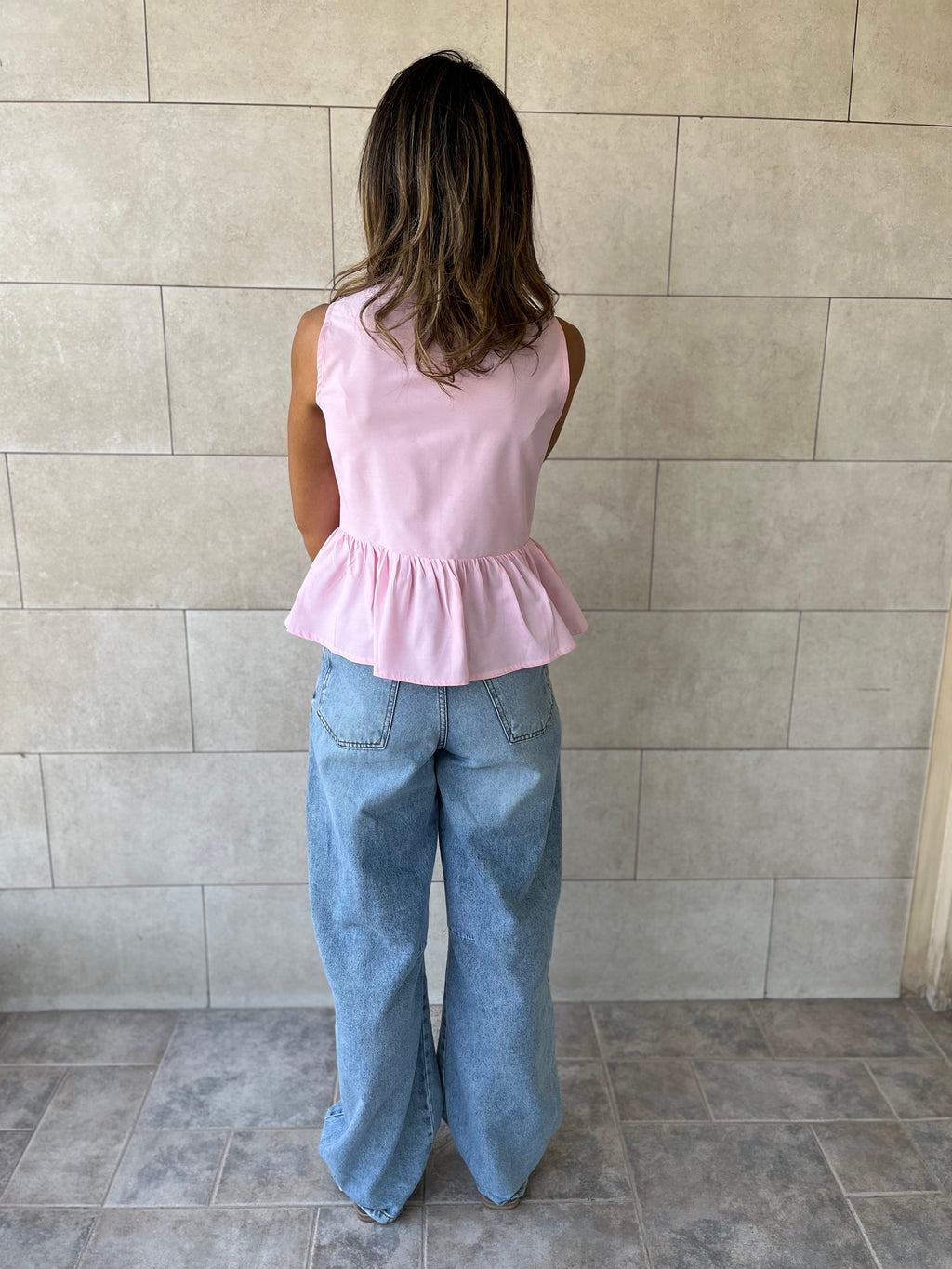 Pink Sunshine Bows Top