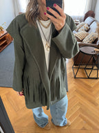 Olive Fringe Jacket