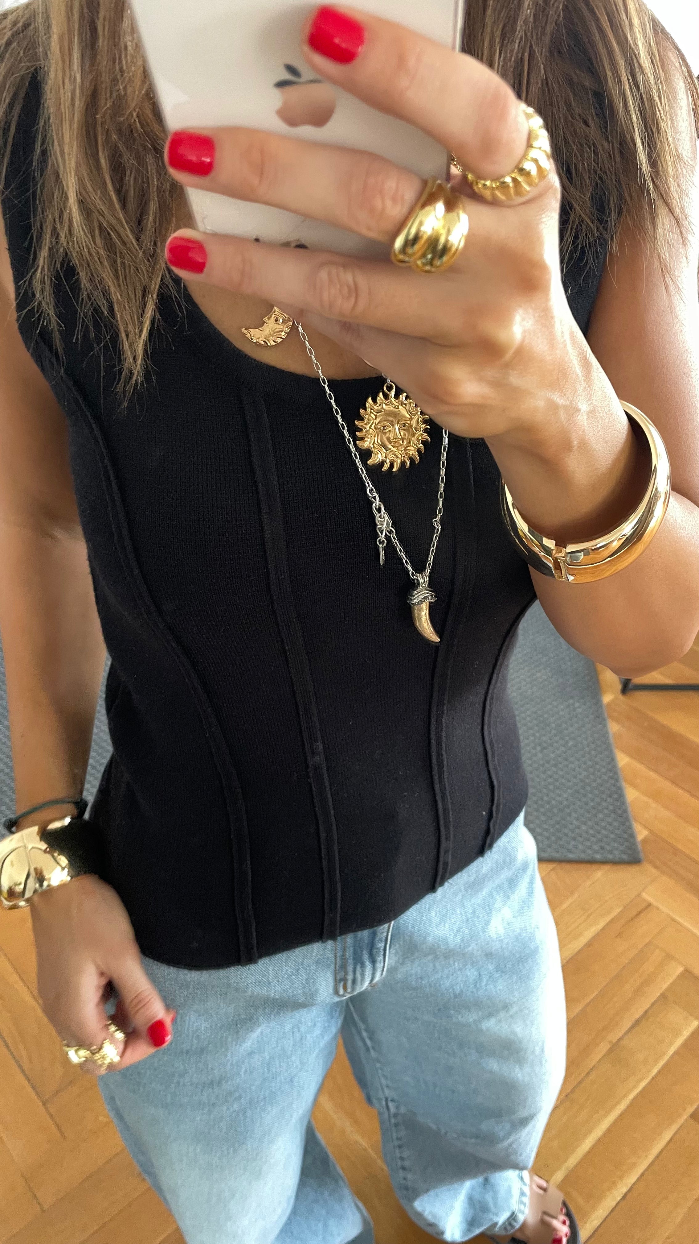 Black Long Corset Top