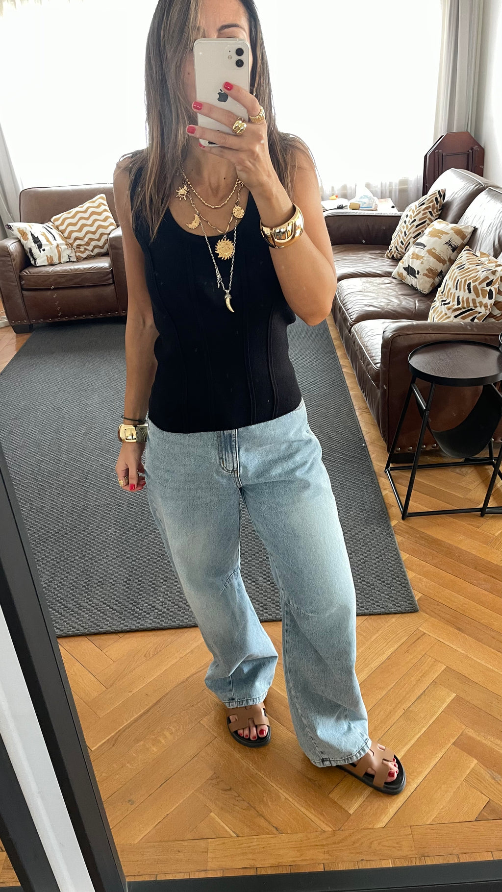 Black Long Corset Top