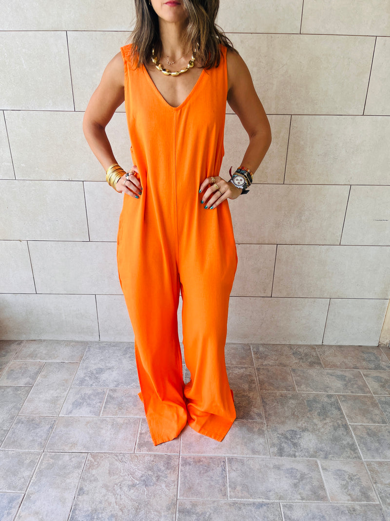 Orange Simple EveryWhere Jumpsuit