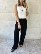 Black Everyday Essential Pants