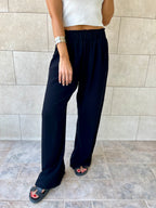 Black Everyday Essential Pants