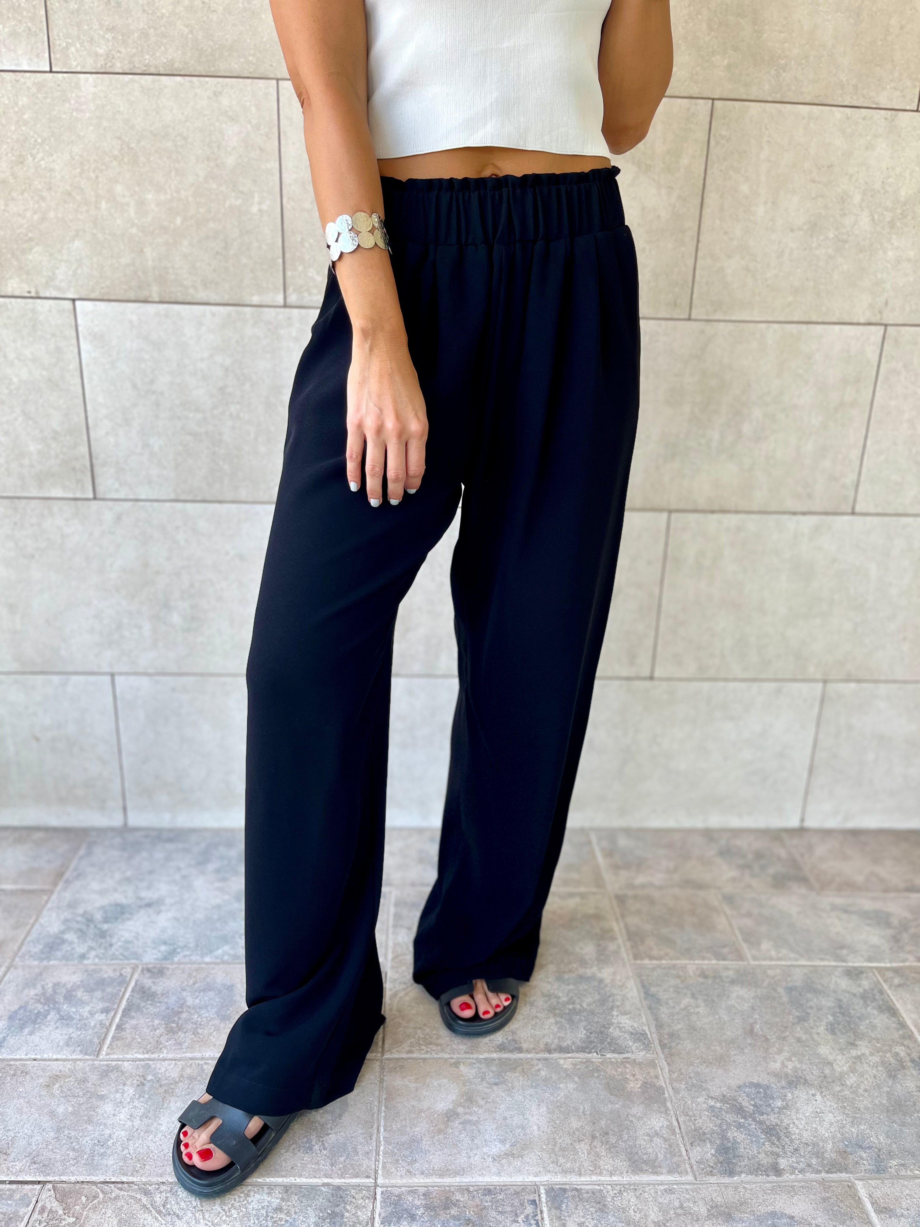 Black Everyday Essential Pants