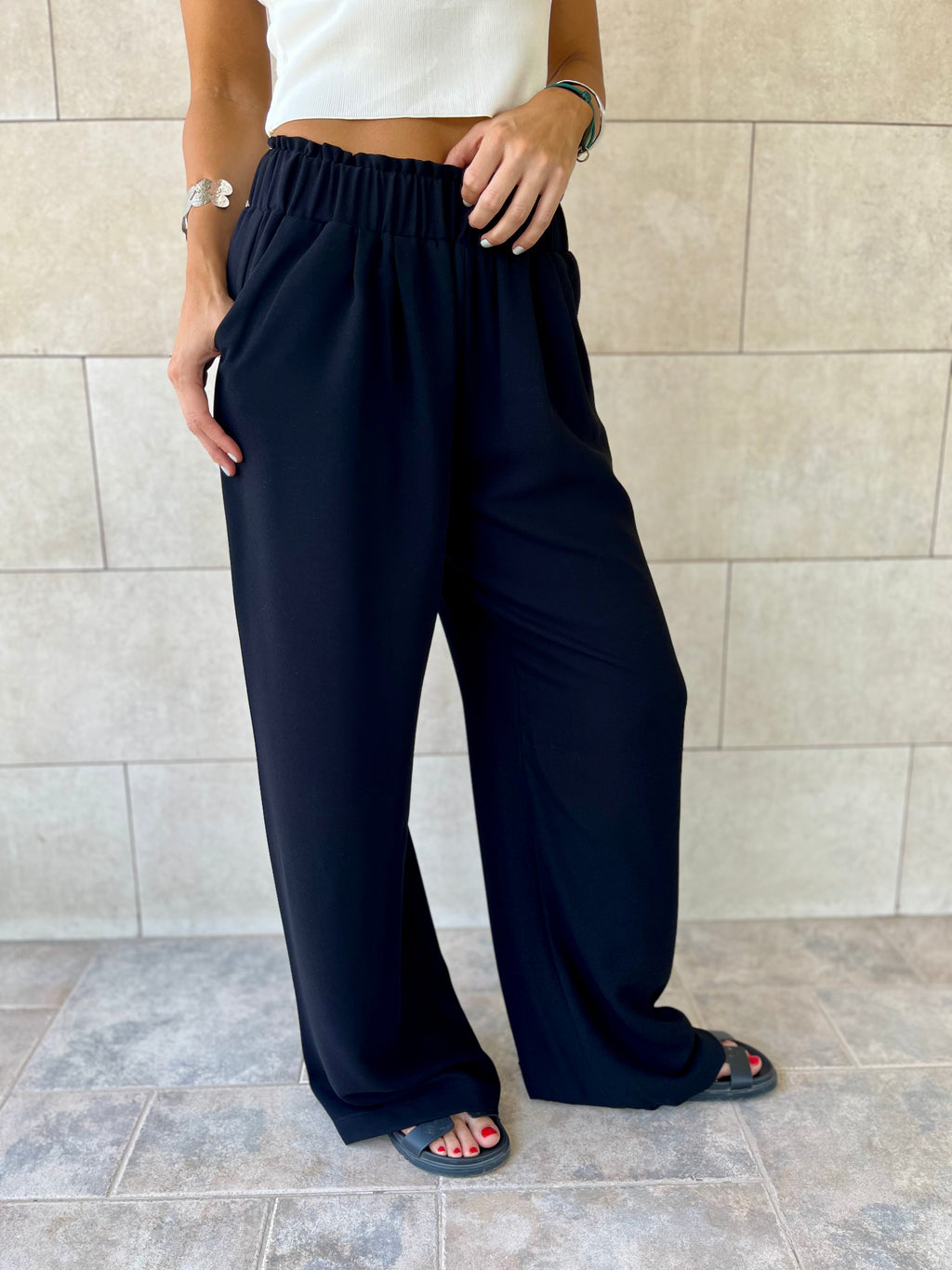 Black Everyday Essential Pants