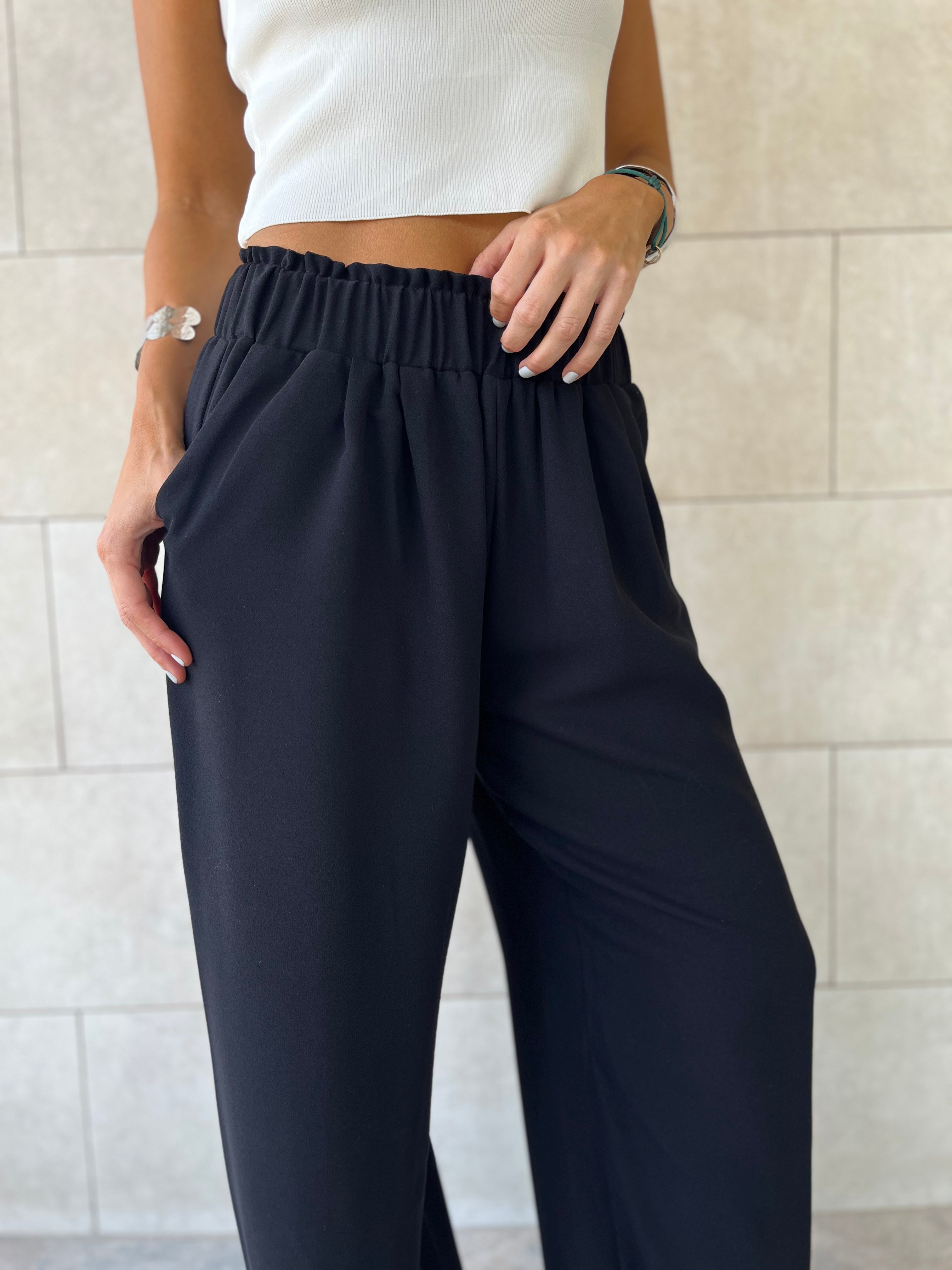 Black Everyday Essential Pants