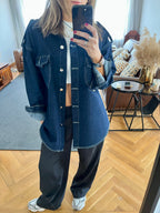 Navy Denim Utility Shirt