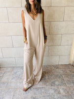 Beige Simple EveryWhere Jumpsuit