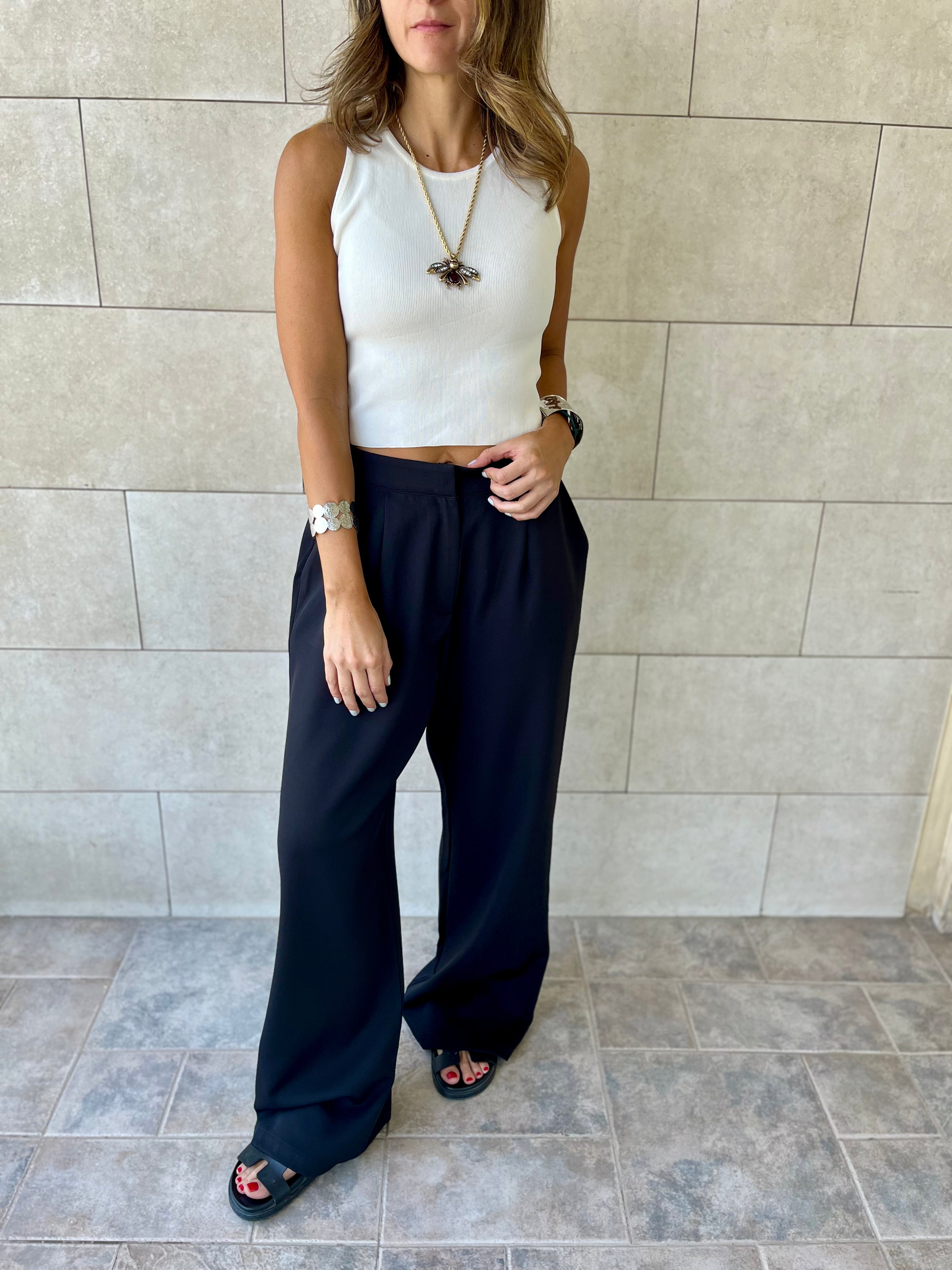 Black She’s a Boss Suit Pants