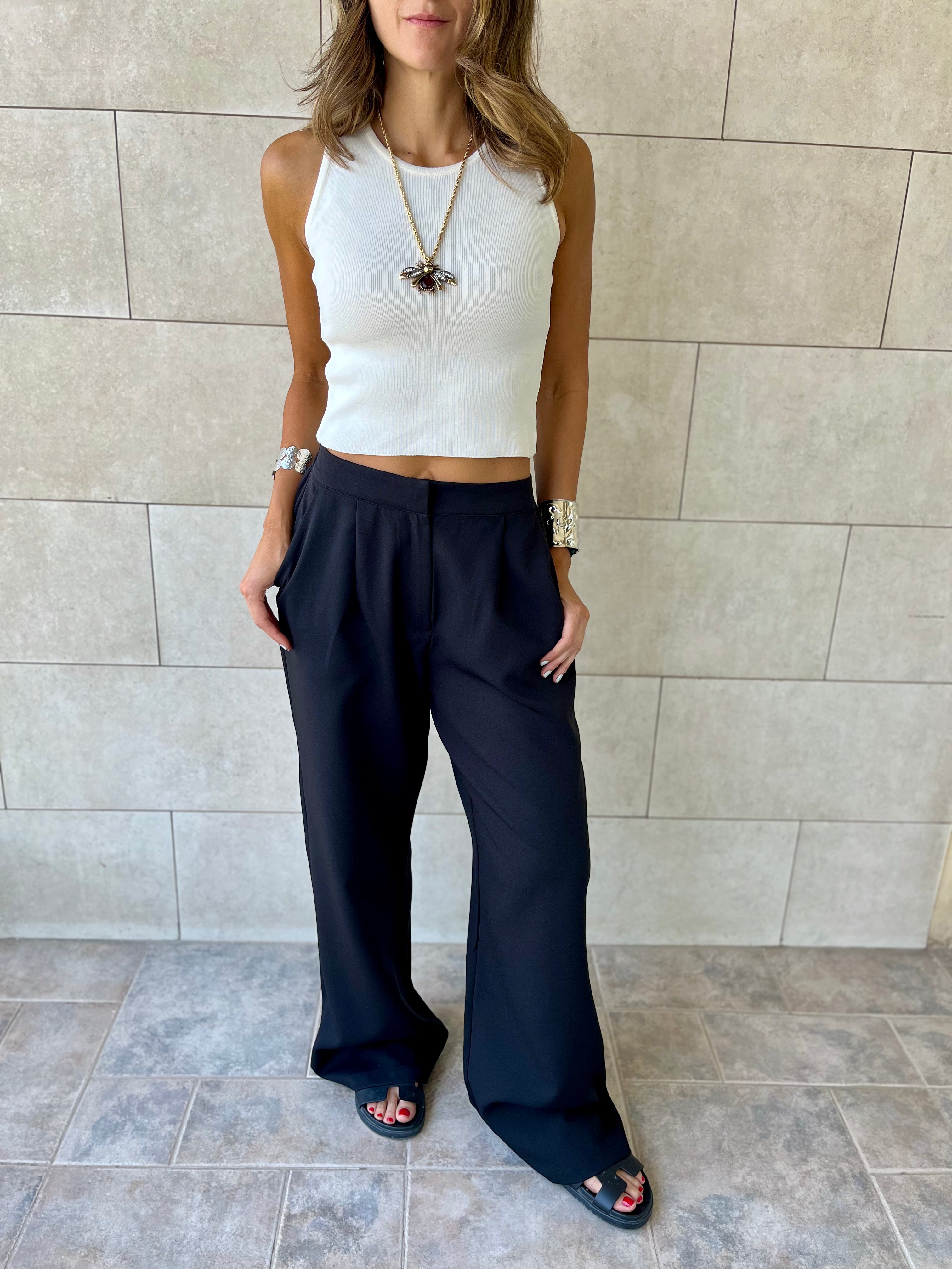 Black She’s a Boss Suit Pants