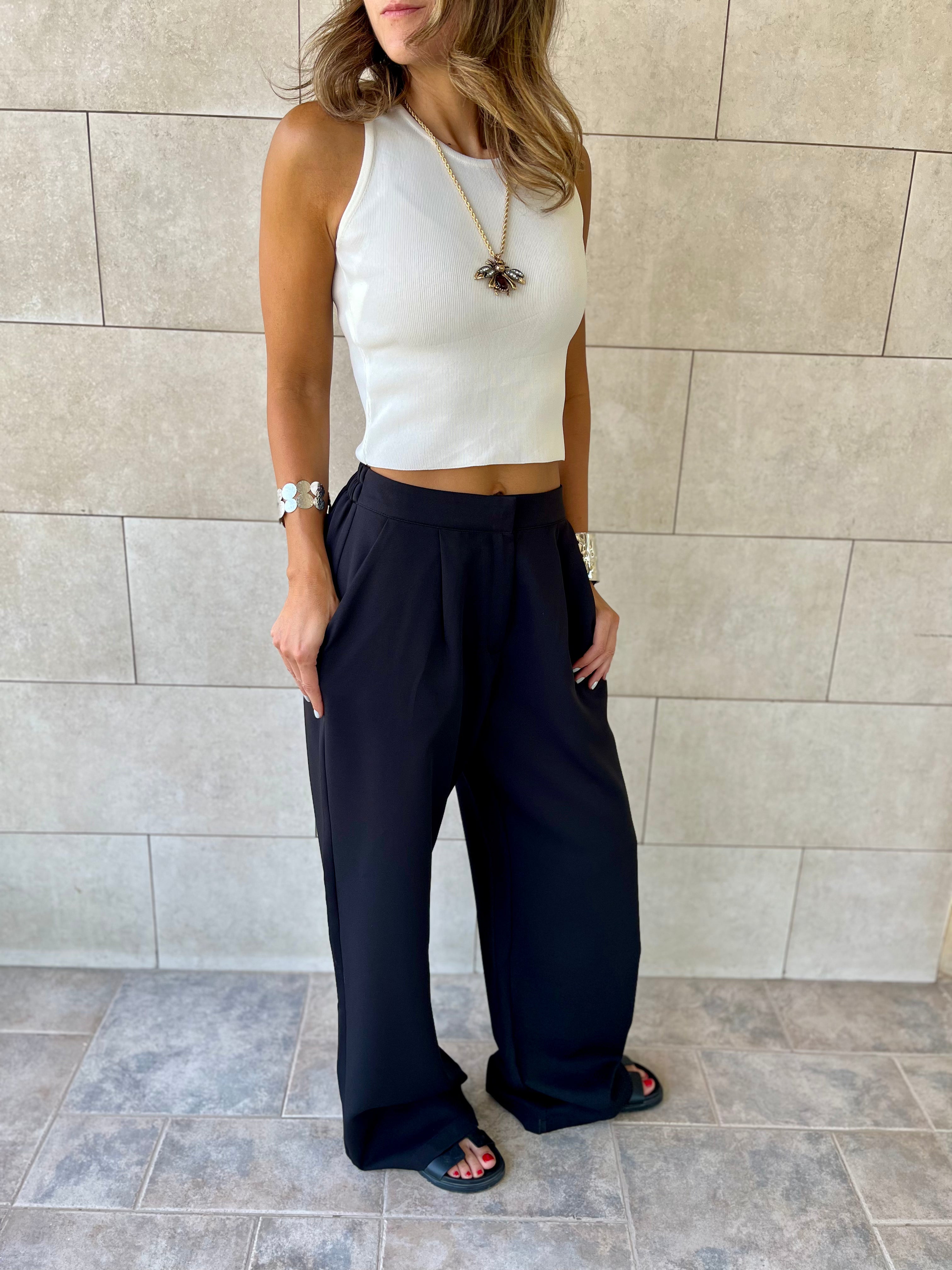 Black She’s a Boss Suit Pants