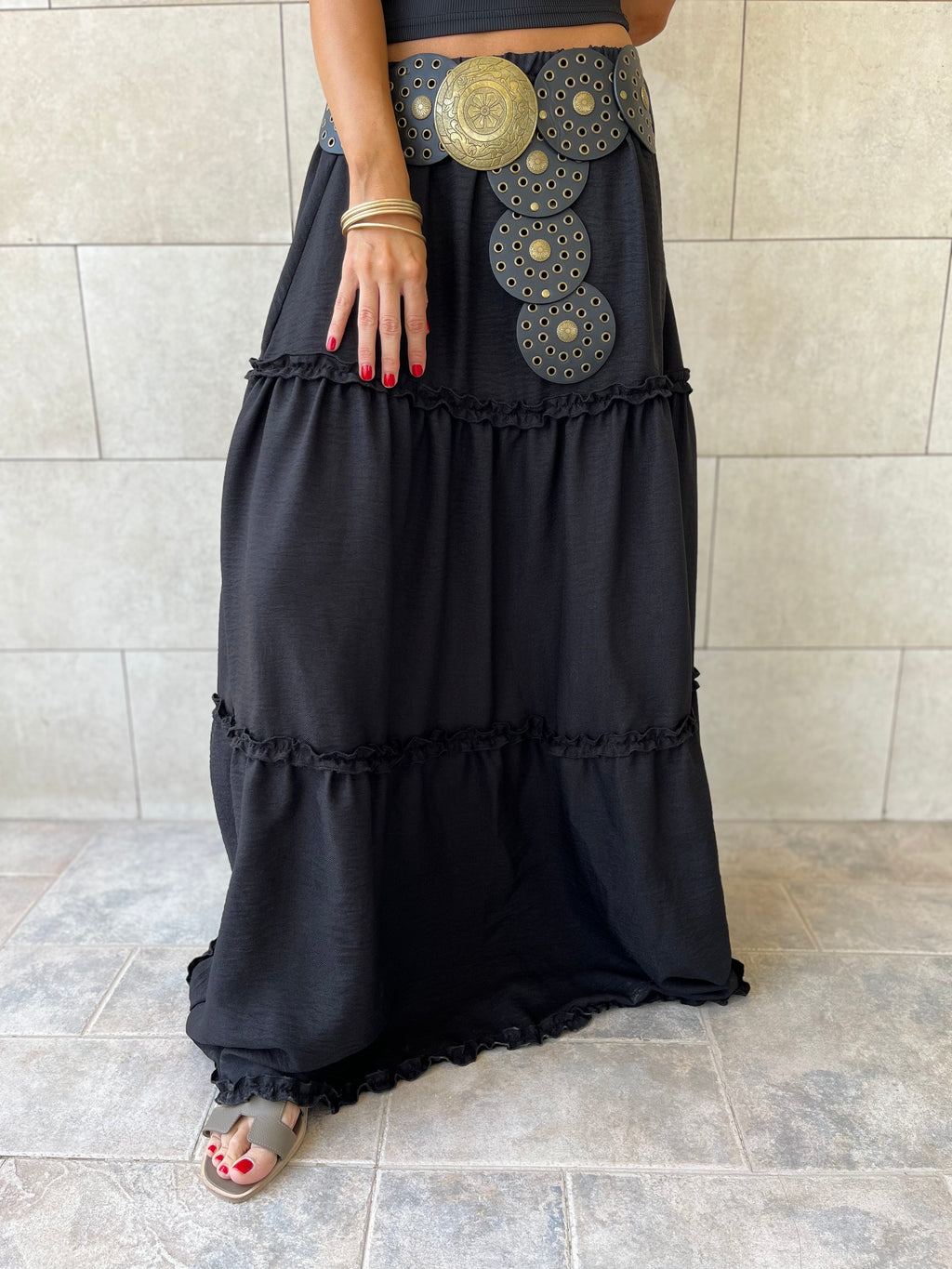 Black Romantic Skirt