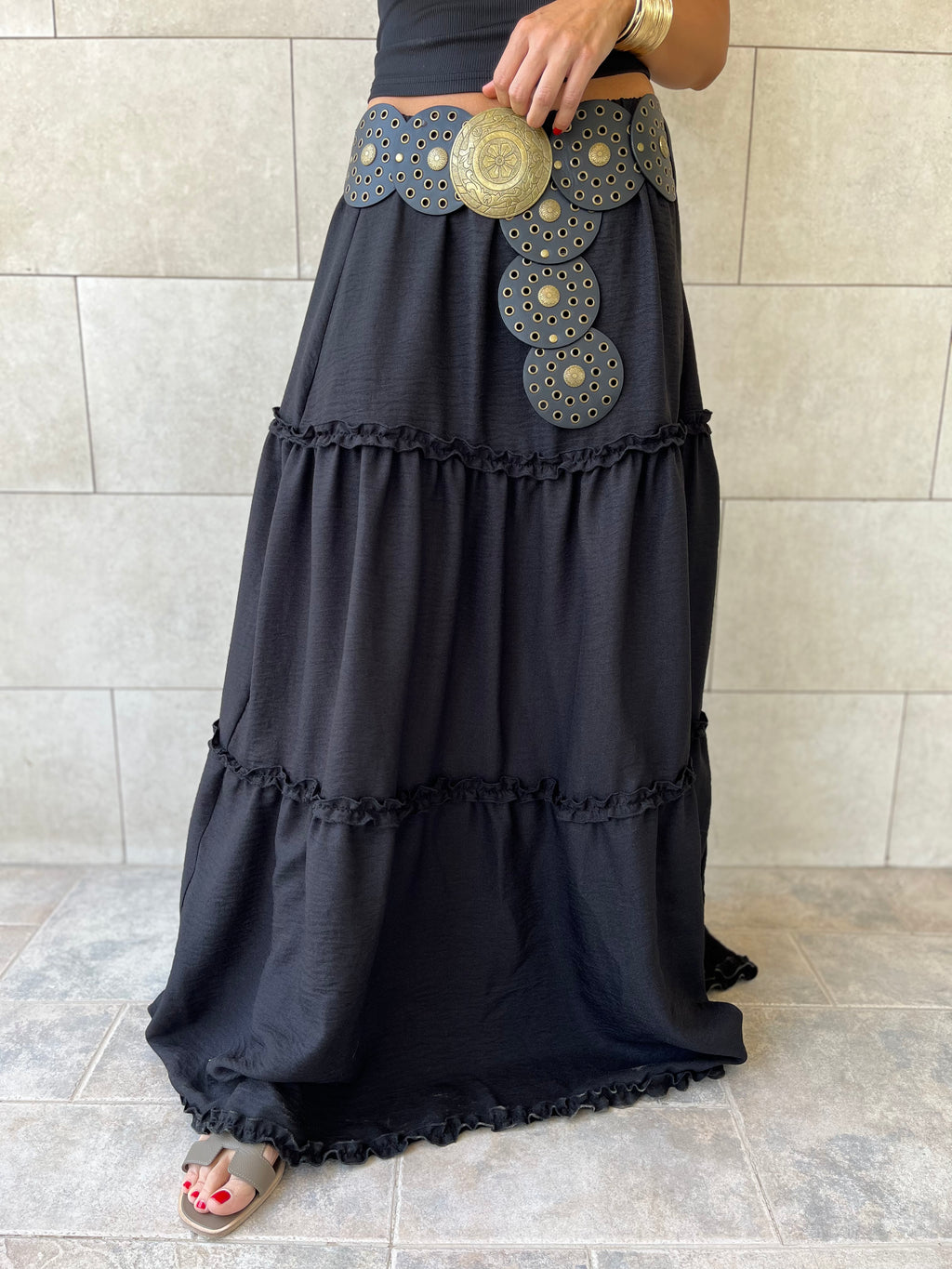 Black Romantic Skirt