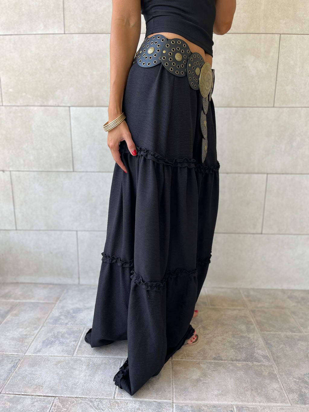 Black Romantic Skirt