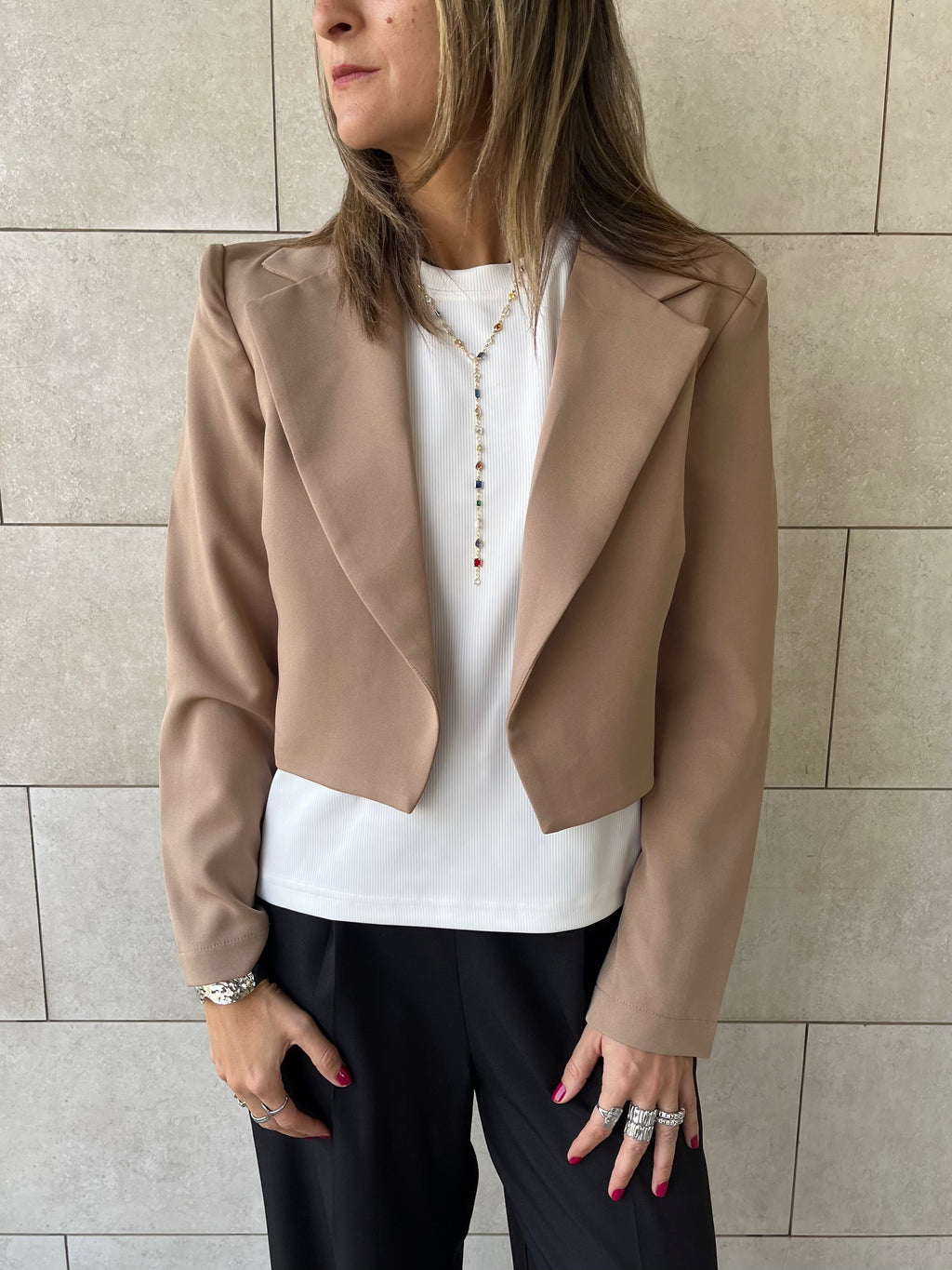 Cafe Working Cropped Blazer