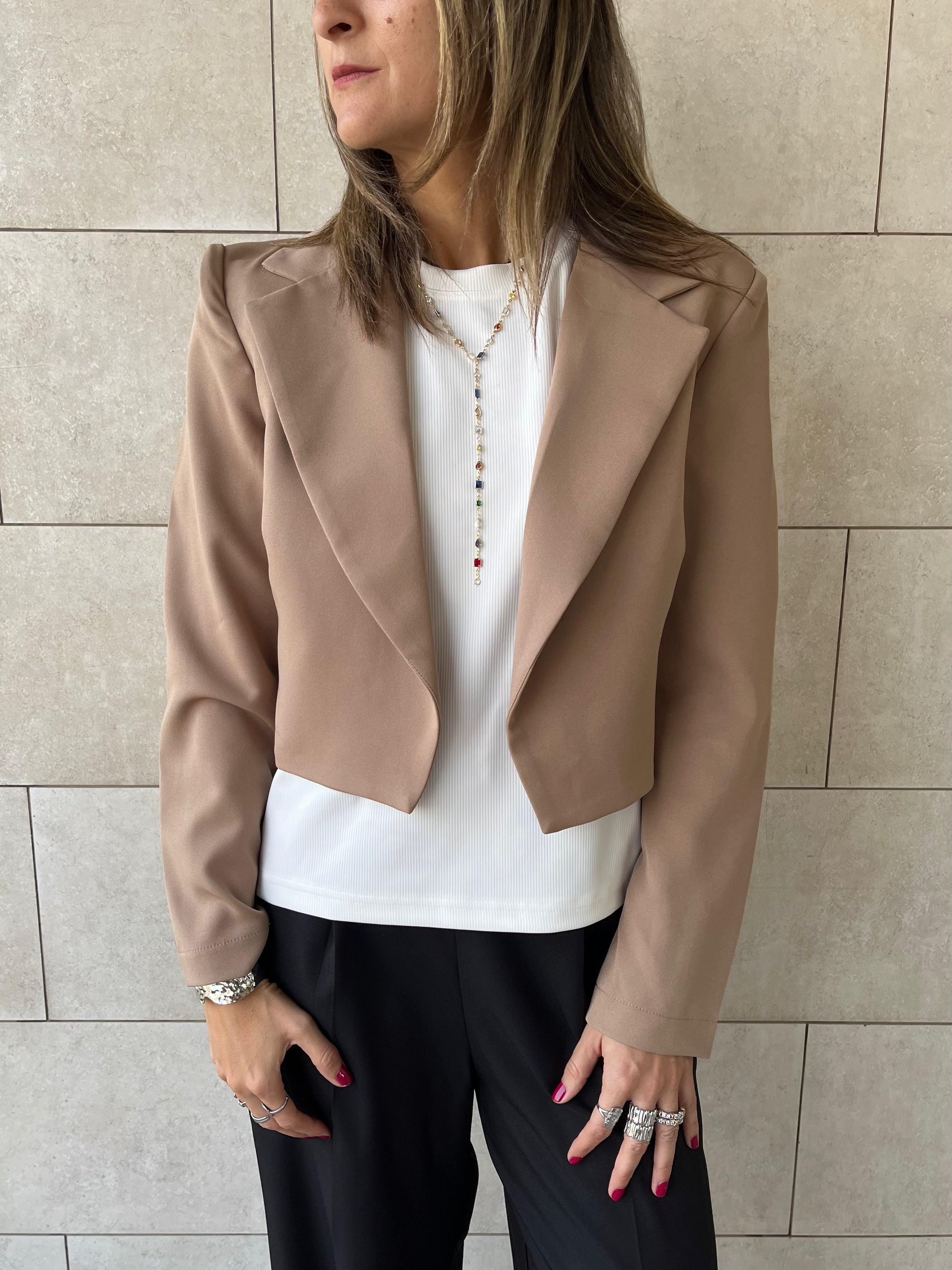 Cafe Working Cropped Blazer