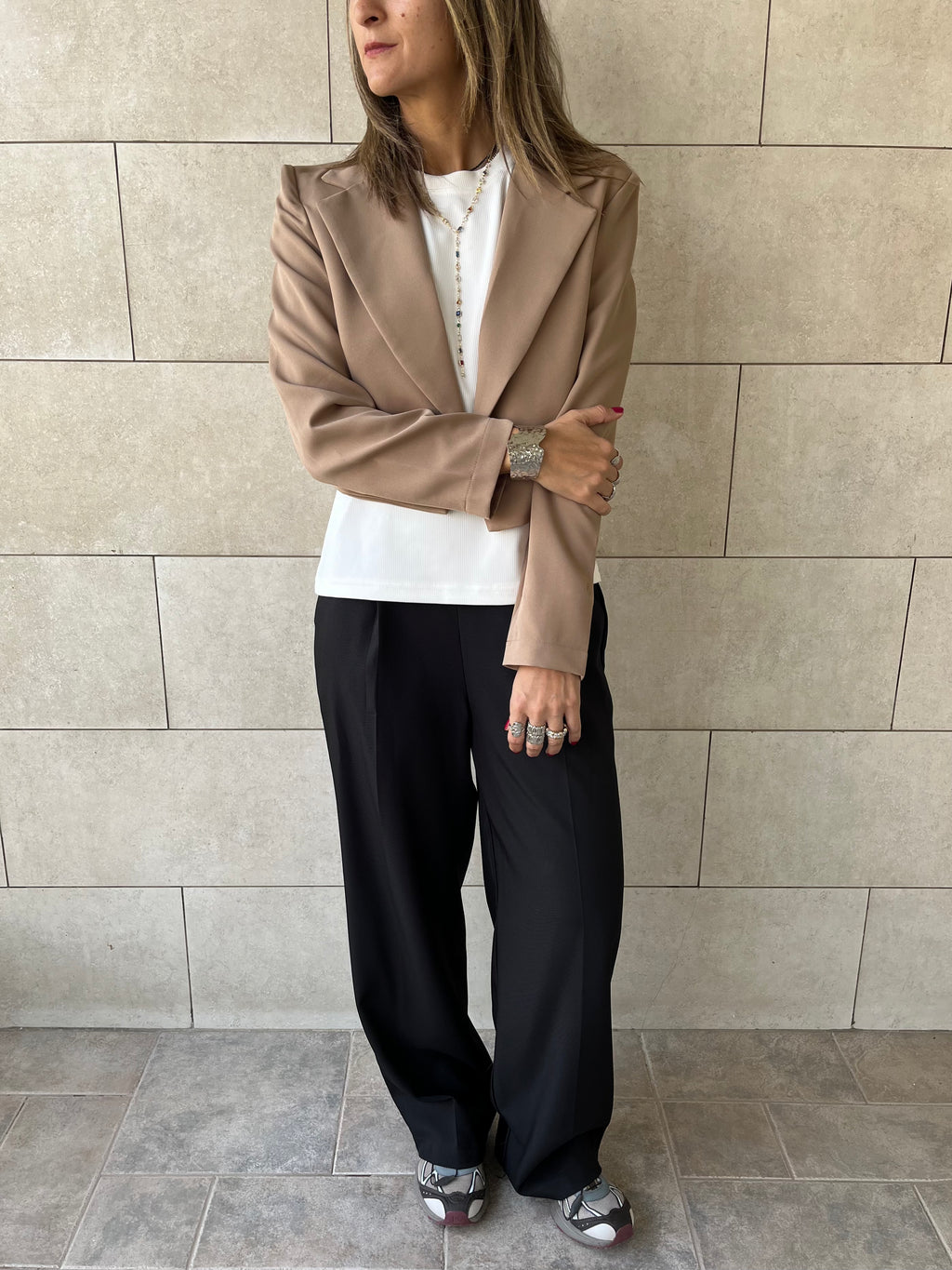 Cafe Working Cropped Blazer