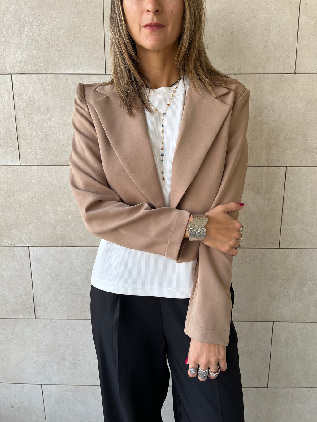 Cafe Working Cropped Blazer