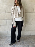 Ivory Cropped Blazer