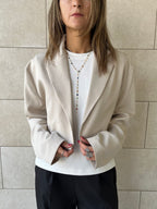 Ivory Cropped Blazer