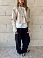 Ivory Cropped Blazer