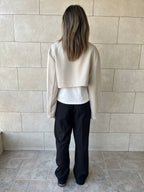 Ivory Cropped Blazer