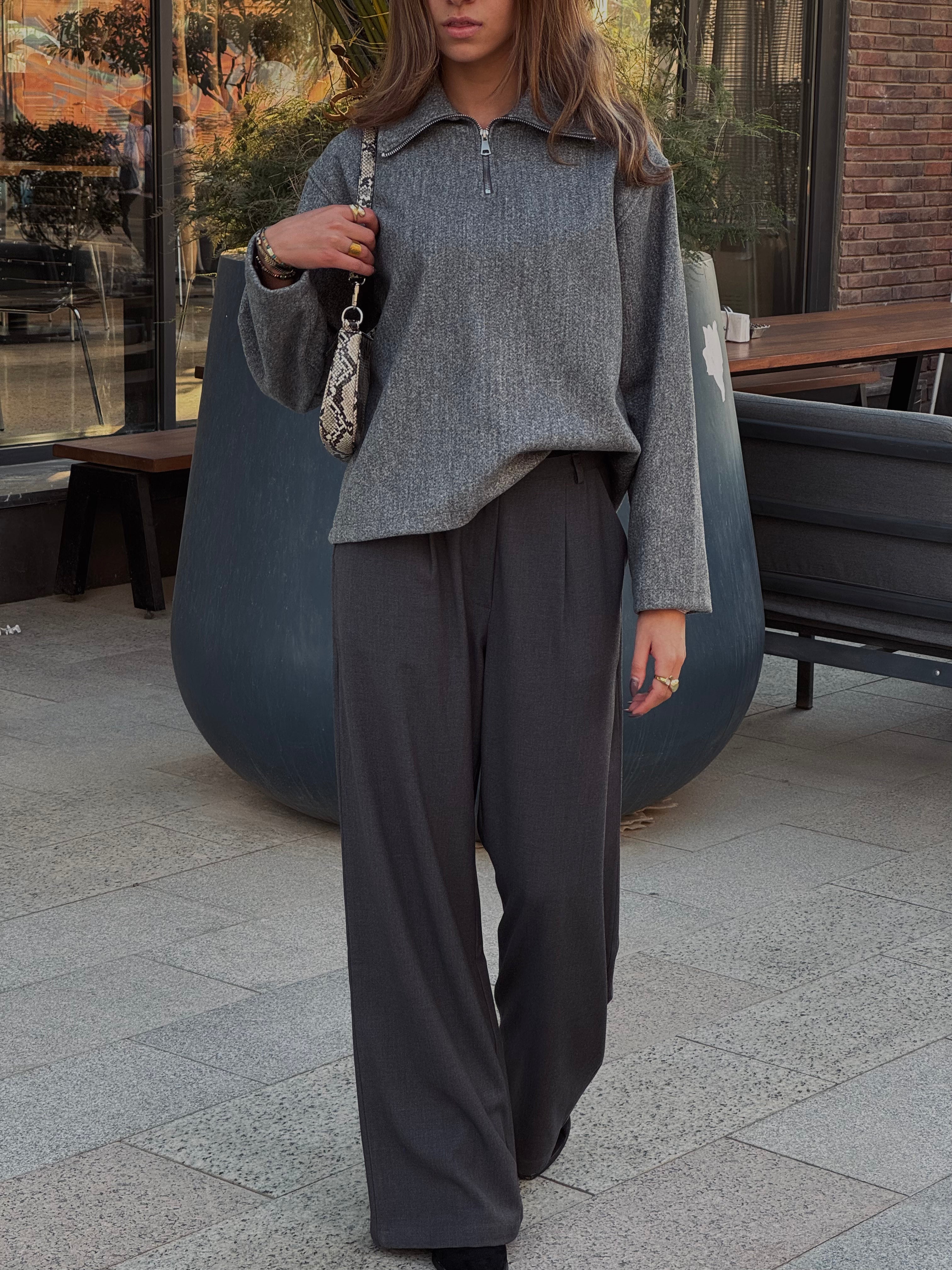 Grey Everyday Essential Sweater