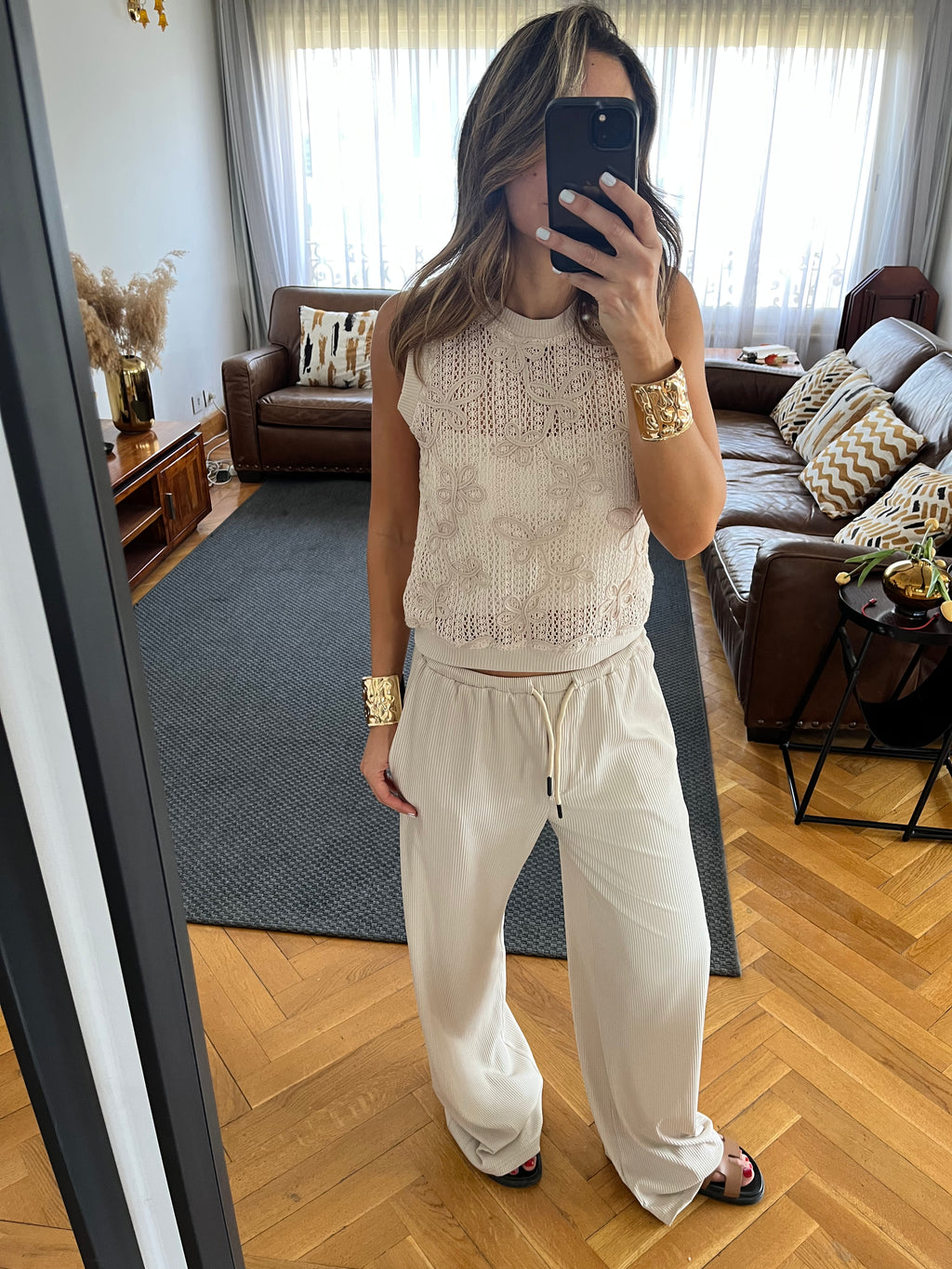 Whisper Lace Sleeveless Top