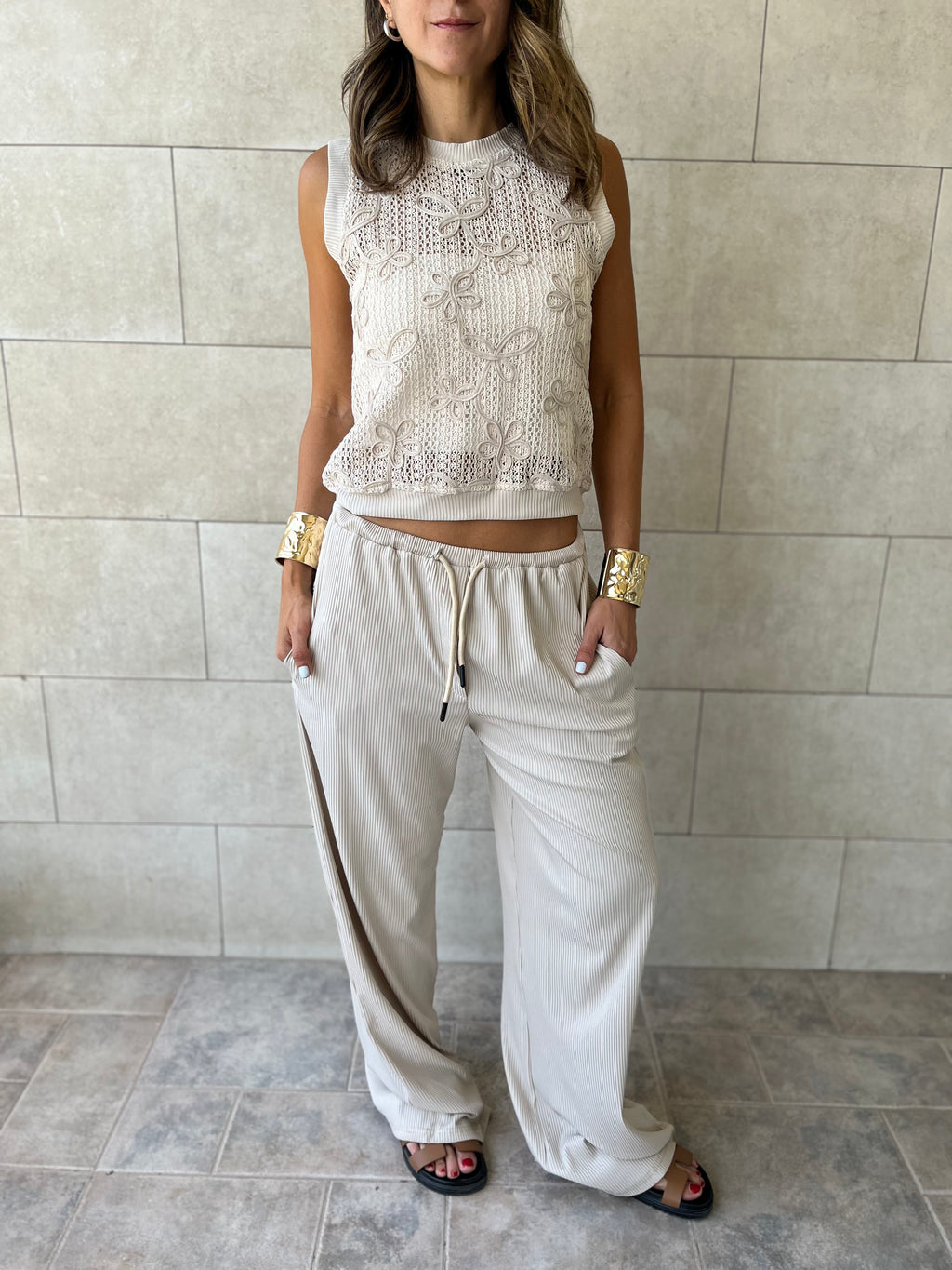 Whisper Lace Sleeveless Top